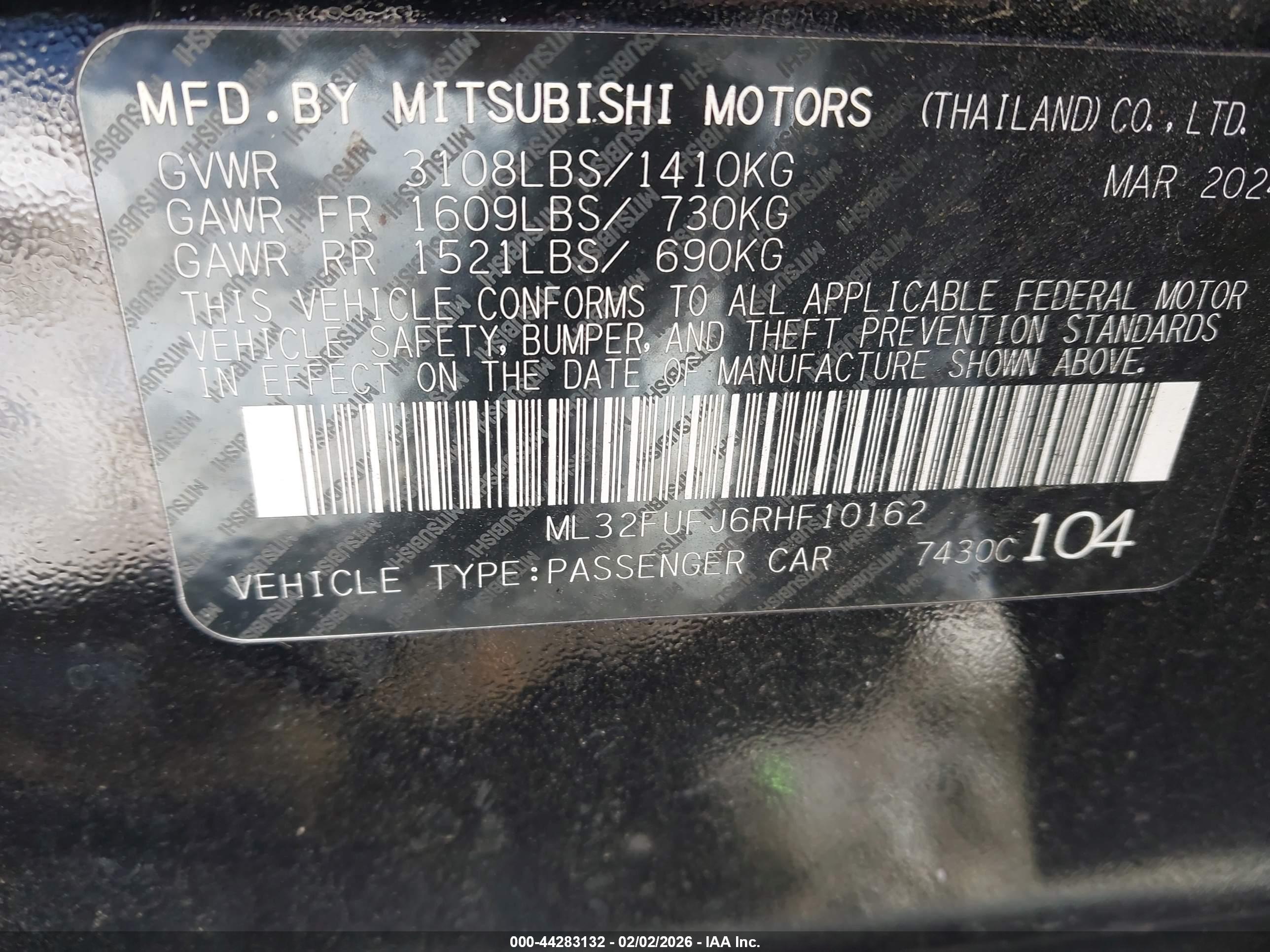 MITSUBISHI MIRAGE image 9