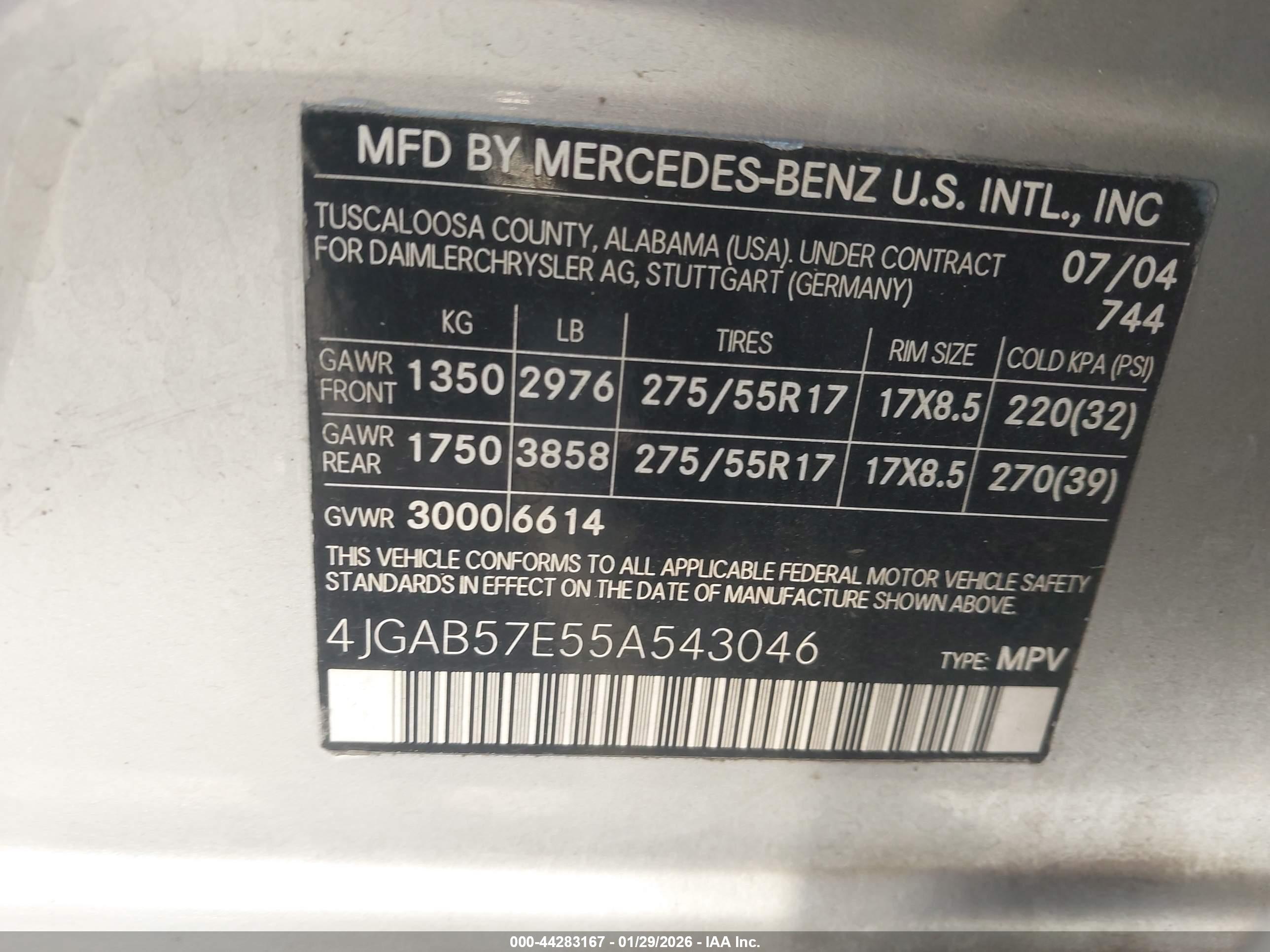 MERCEDES-BENZ ML image 9