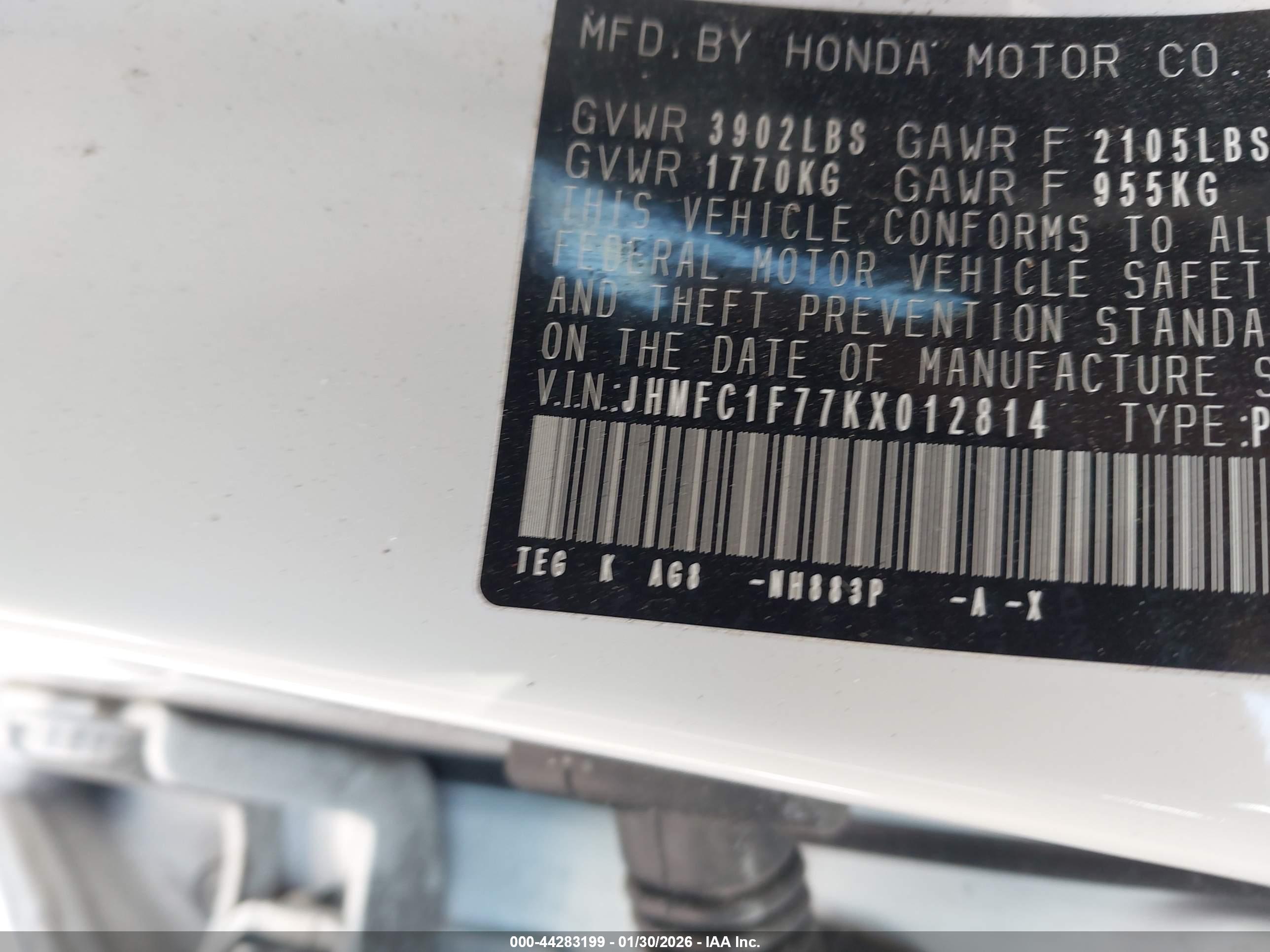 HONDA CIVIC image 9