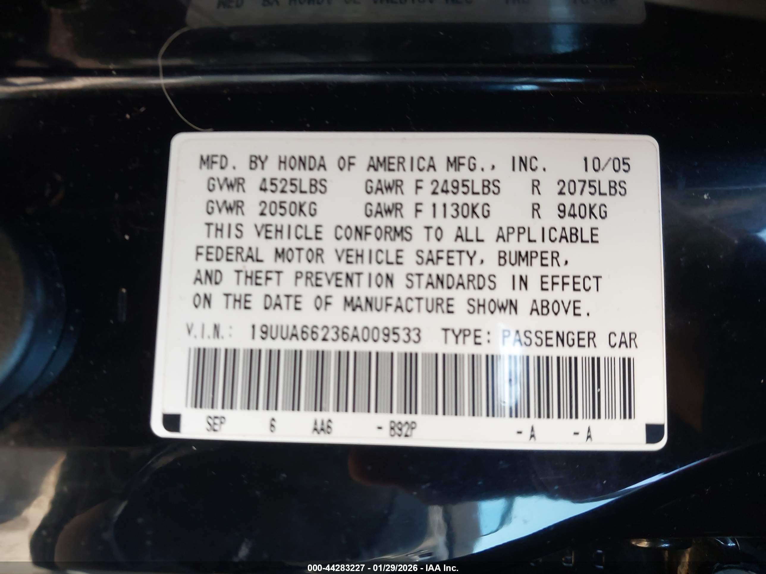 ACURA TL image 9