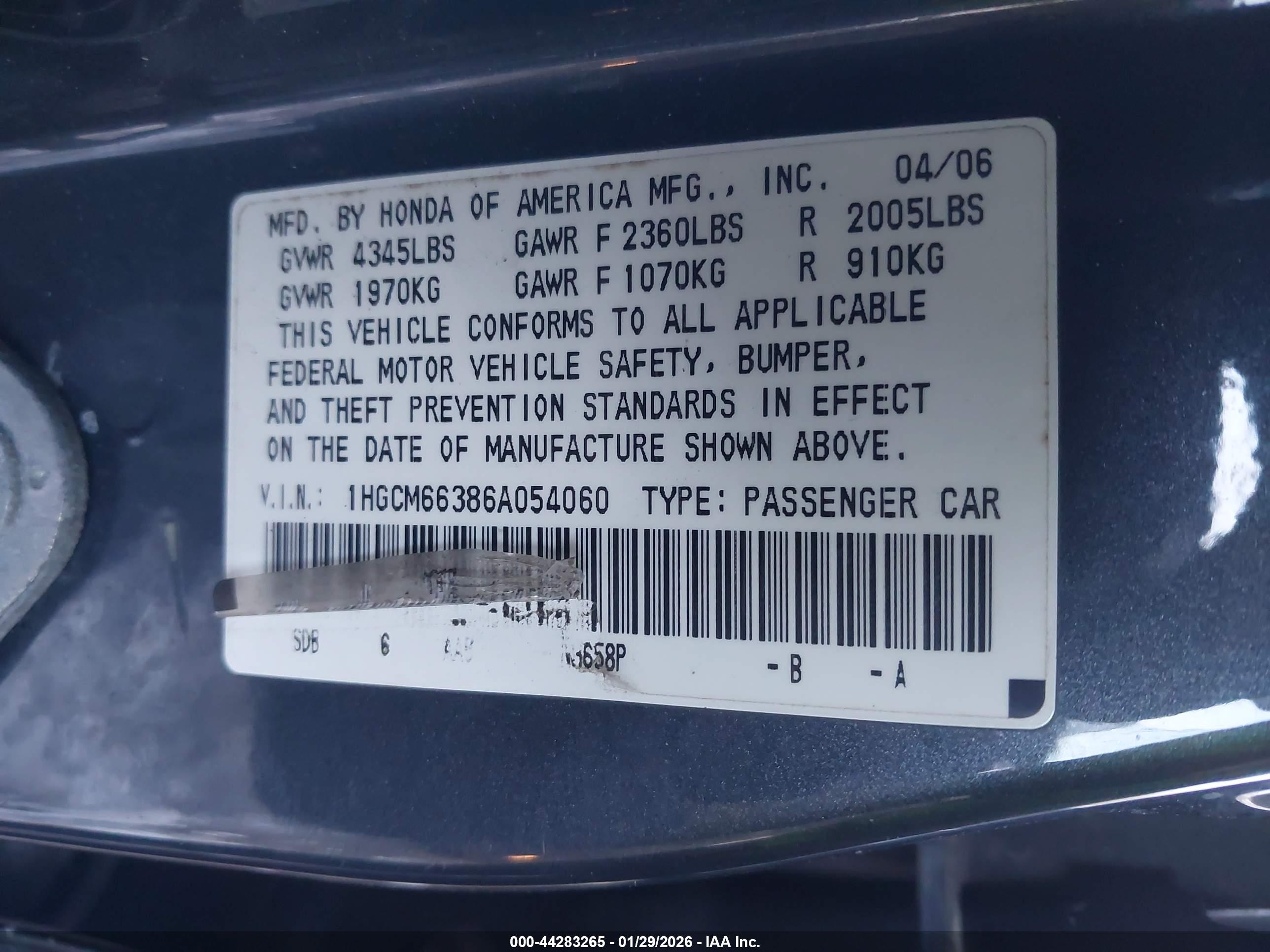 HONDA ACCORD image 9