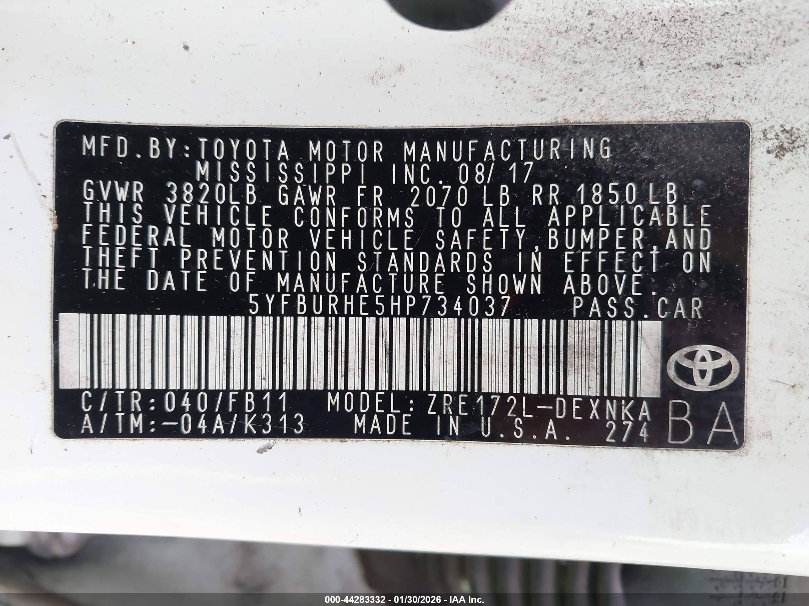 TOYOTA COROLLA image 9