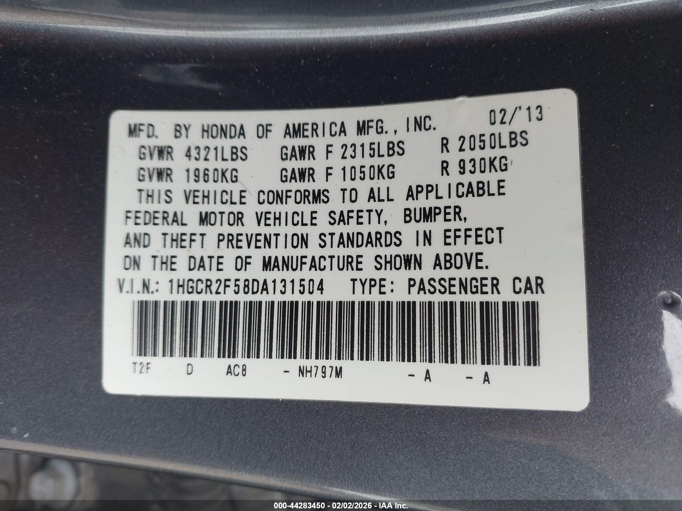 HONDA ACCORD image 9
