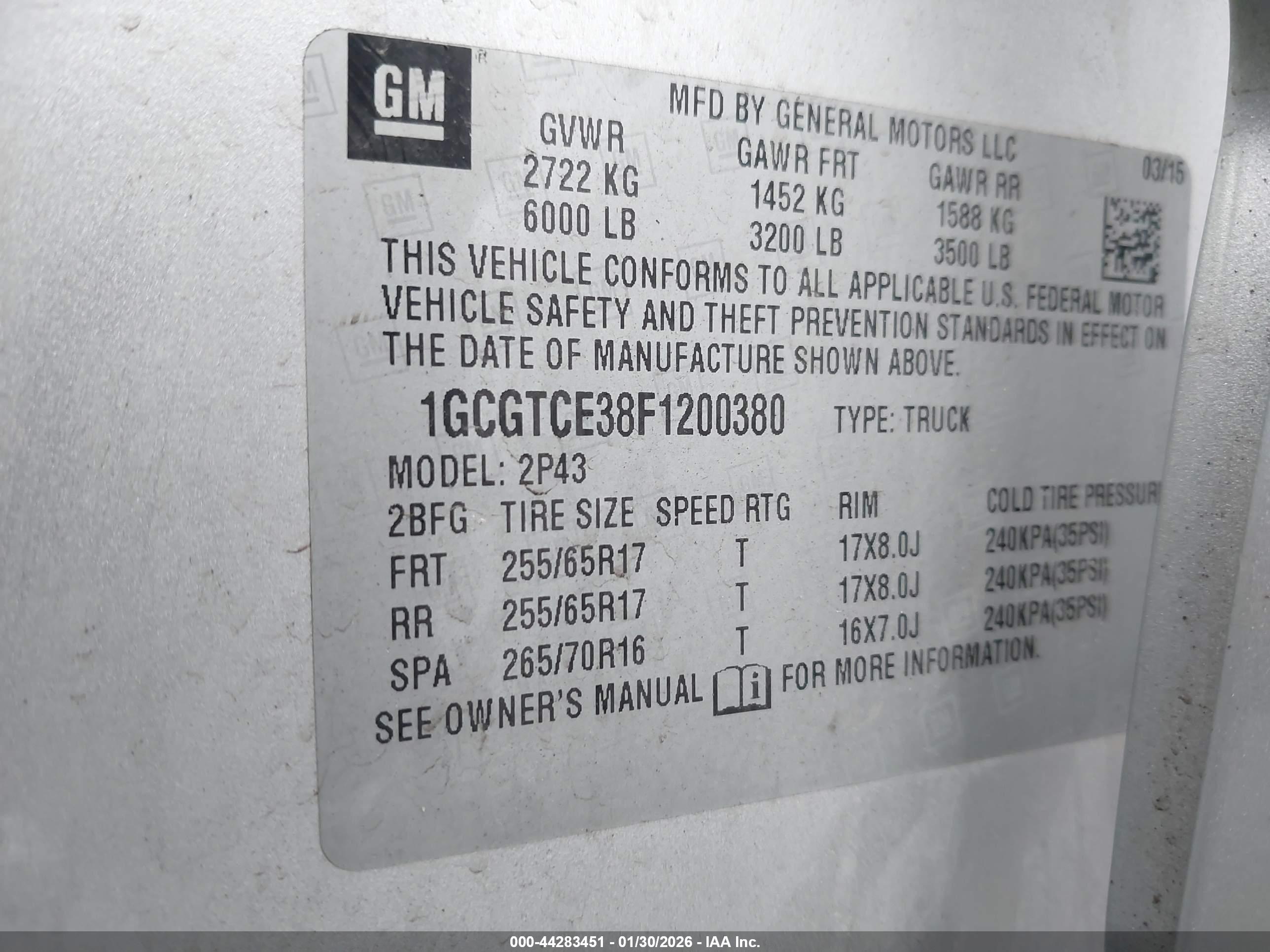 CHEVROLET COLORADO image 9