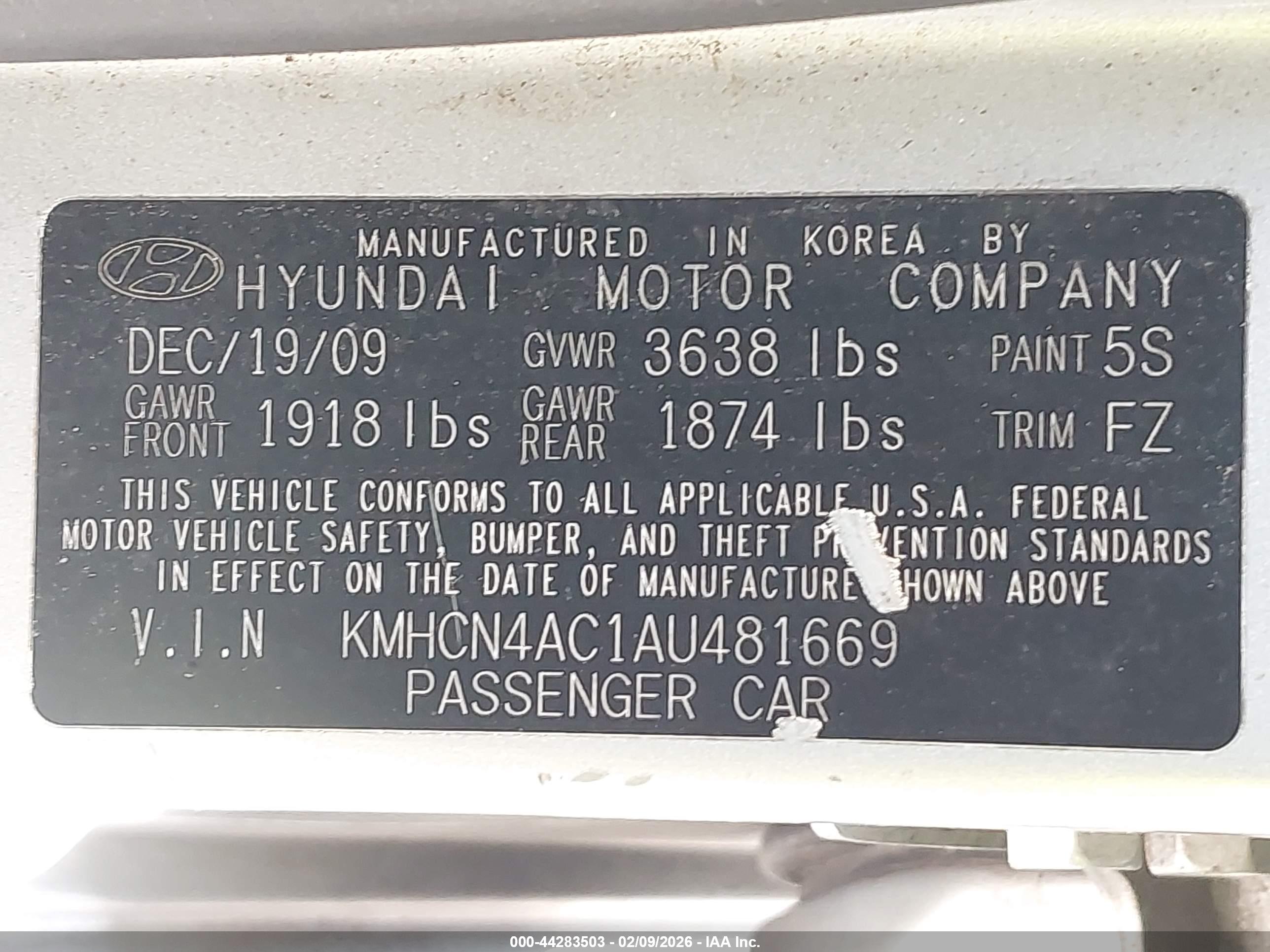 HYUNDAI ACCENT image 9