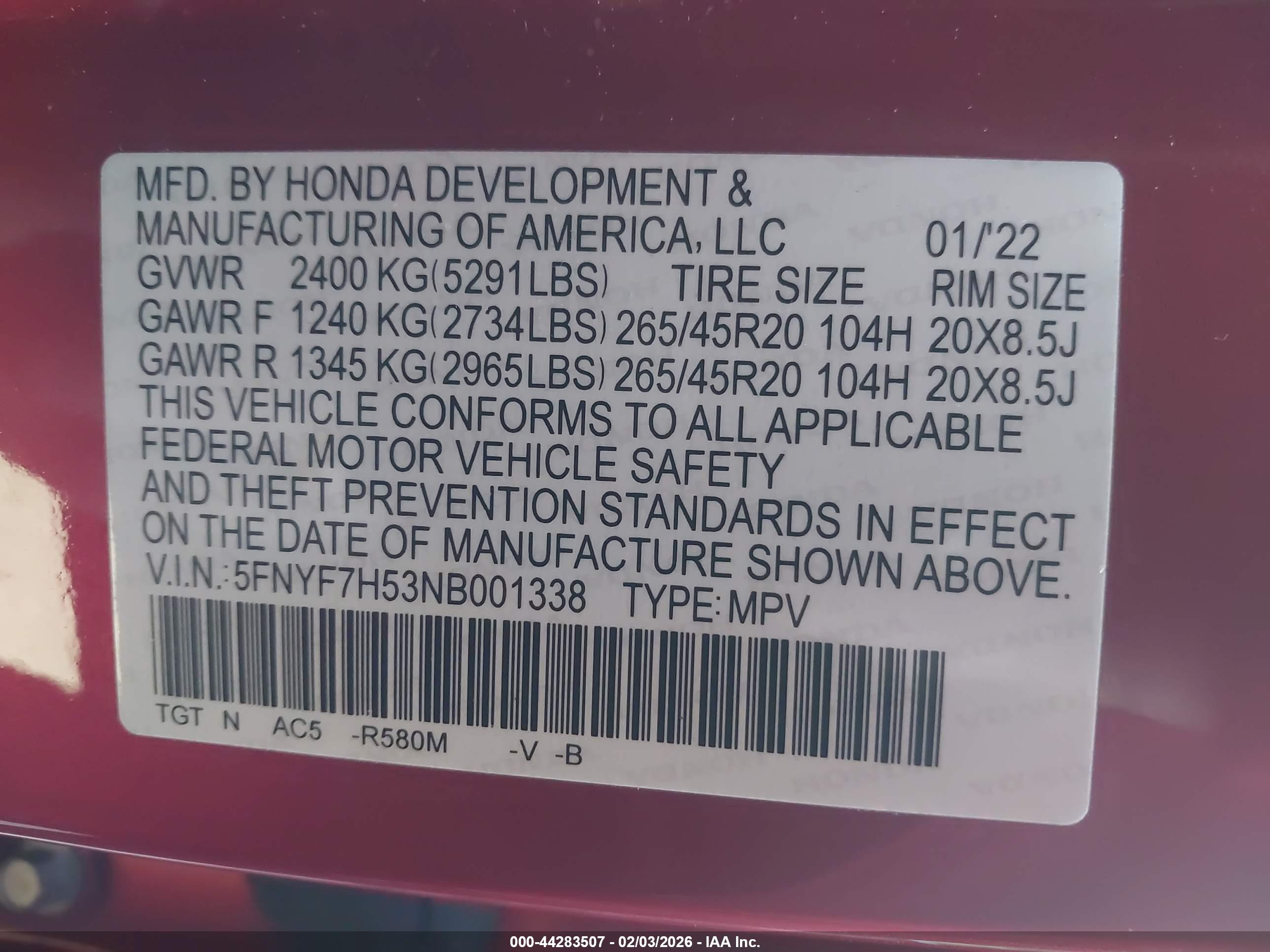 HONDA PASSPORT image 9