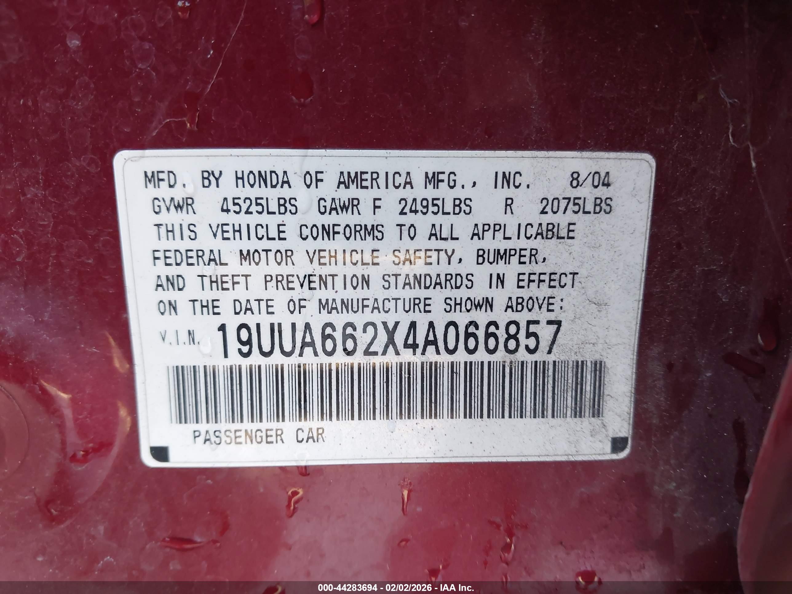 ACURA TL image 9