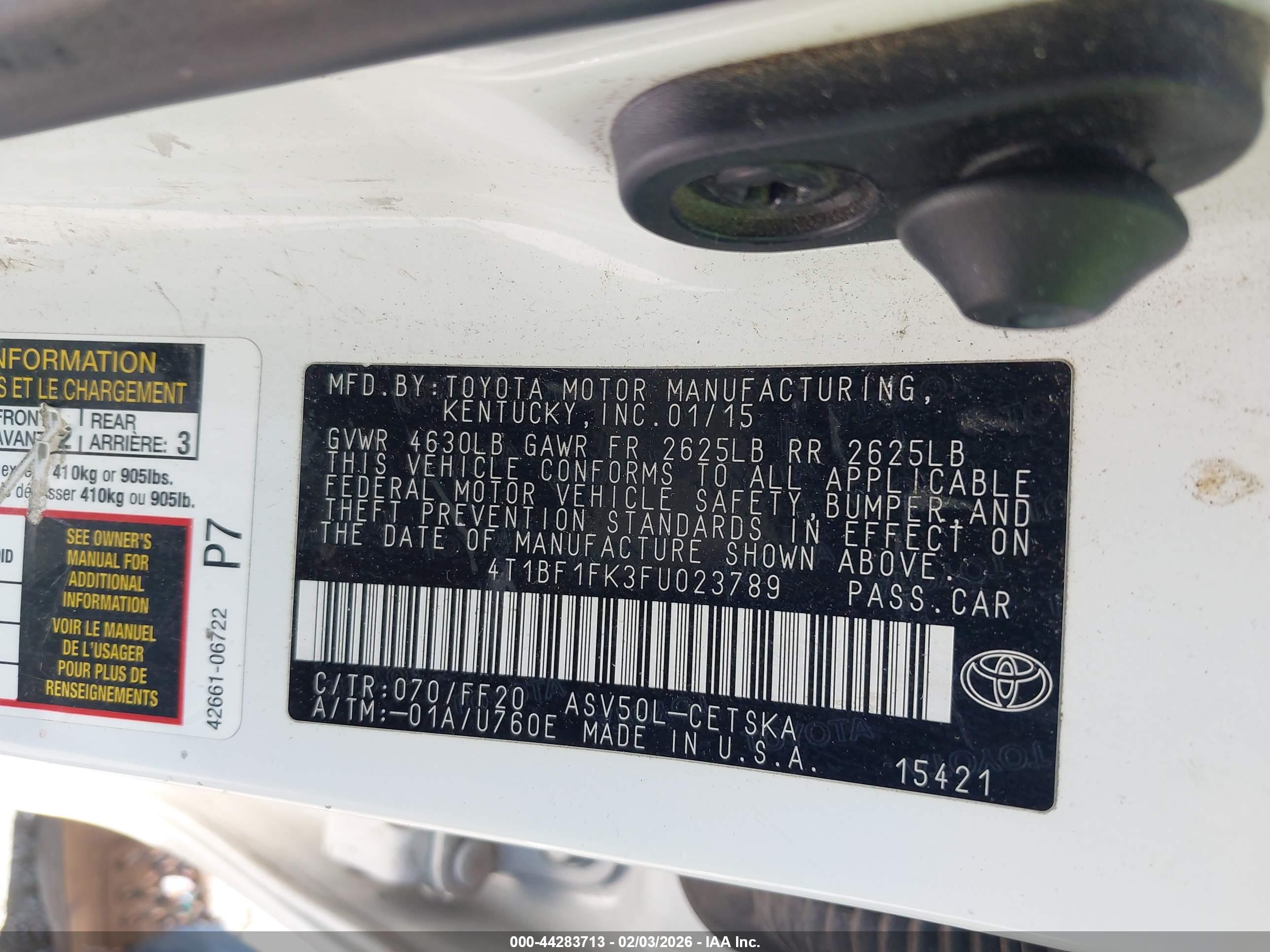 TOYOTA CAMRY image 9