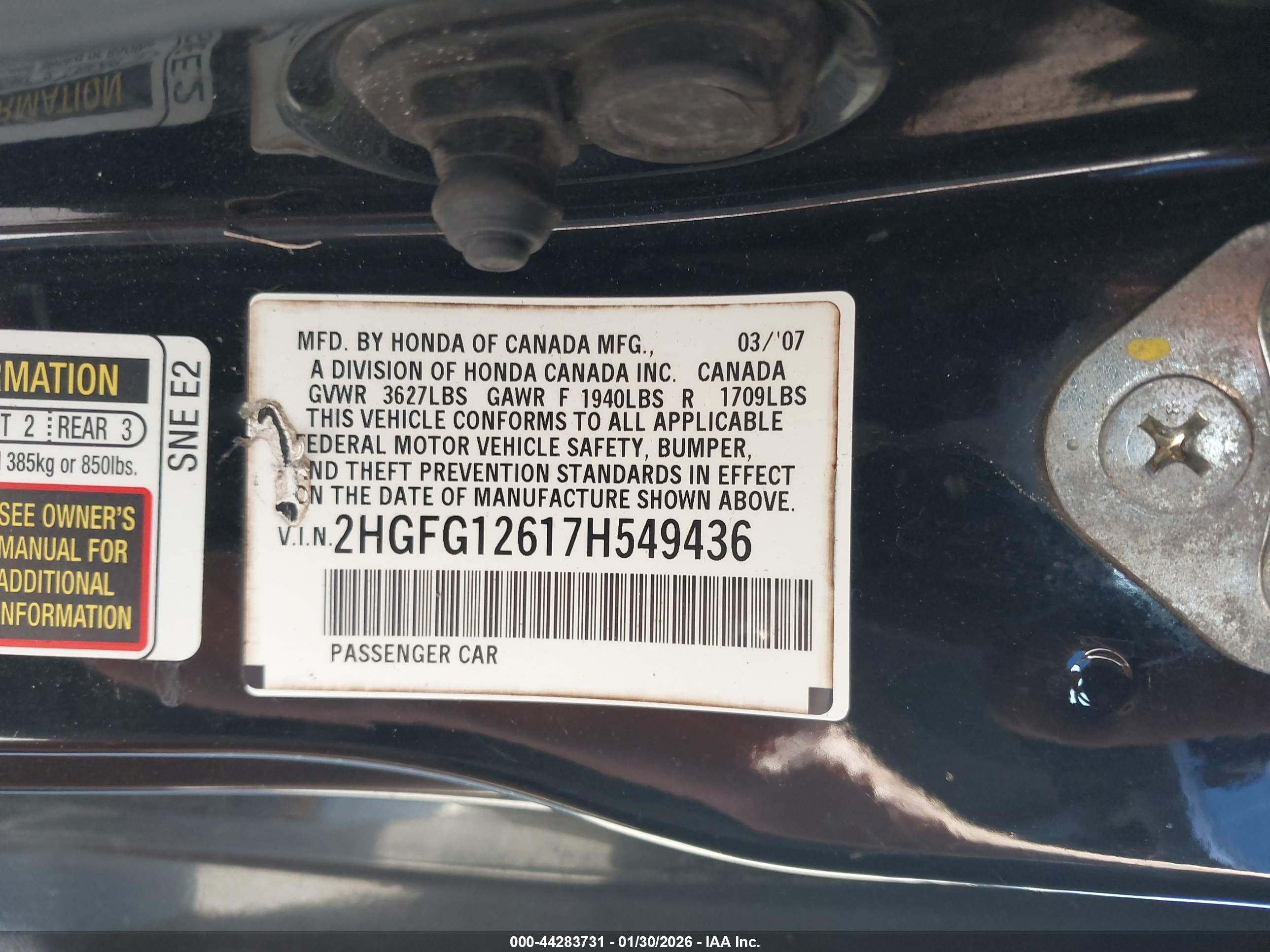 HONDA CIVIC image 9