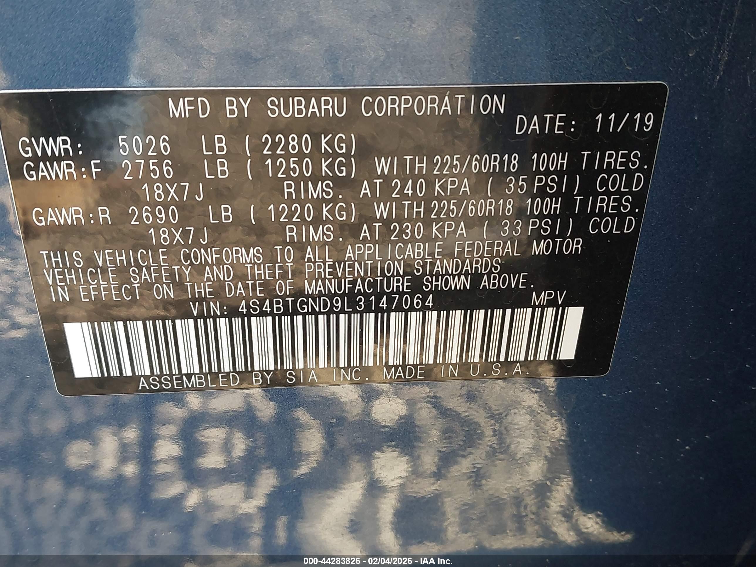SUBARU OUTBACK image 9