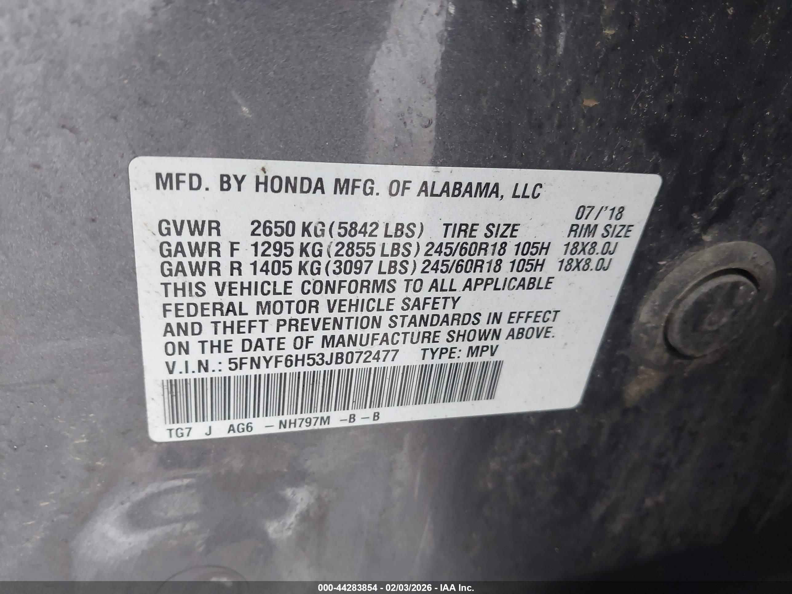 HONDA PILOT image 9