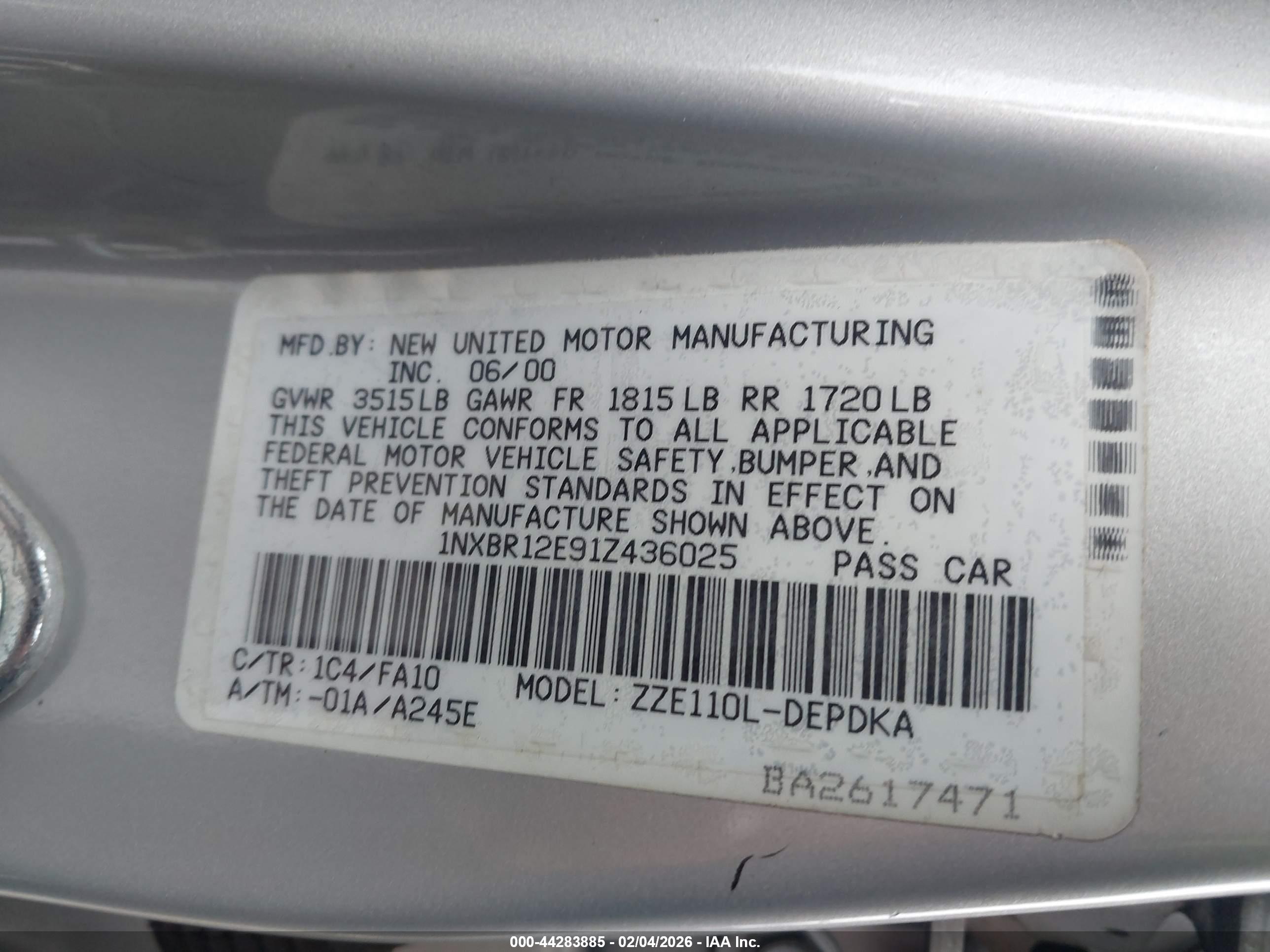 TOYOTA COROLLA image 9