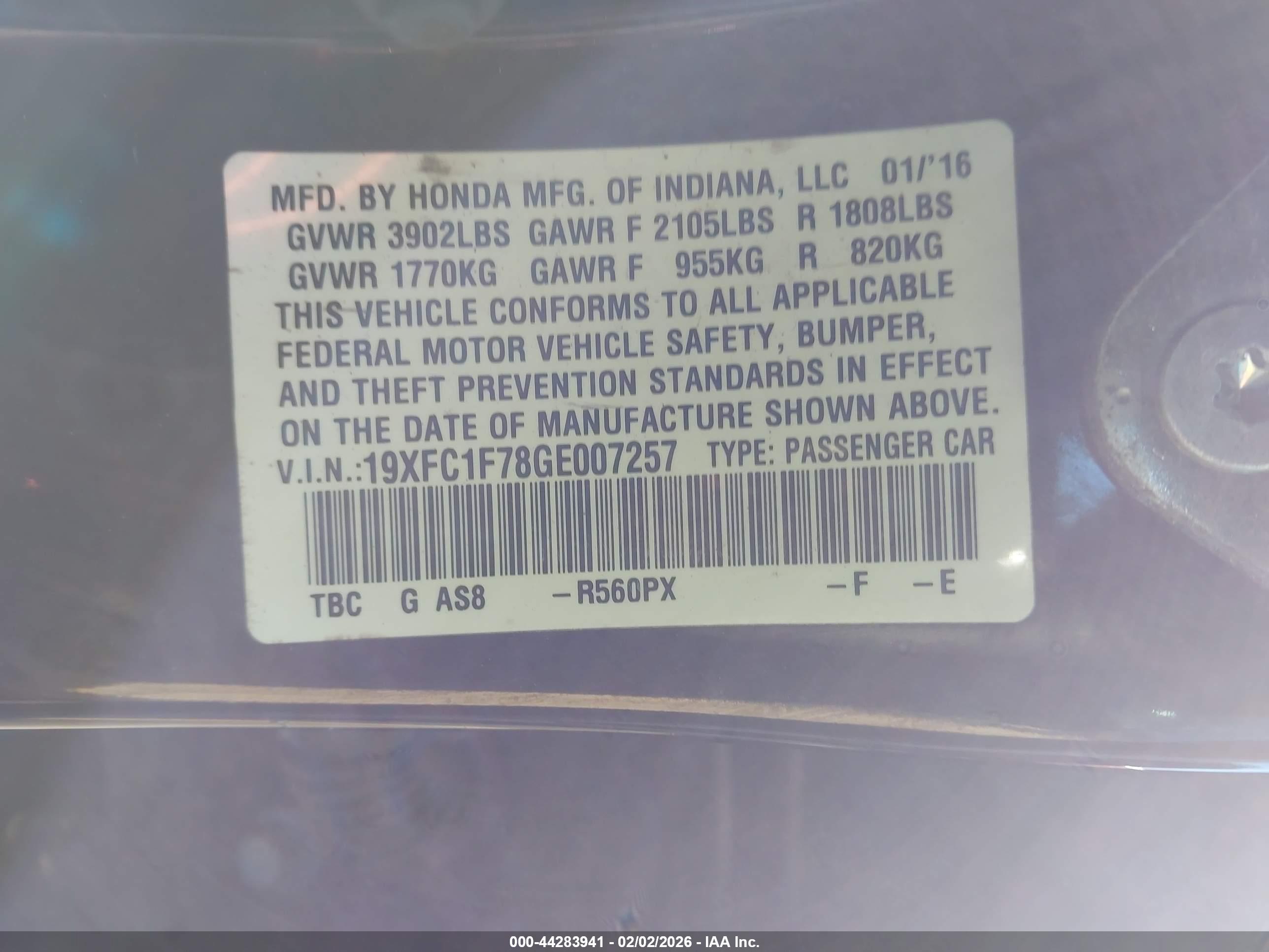HONDA CIVIC image 9
