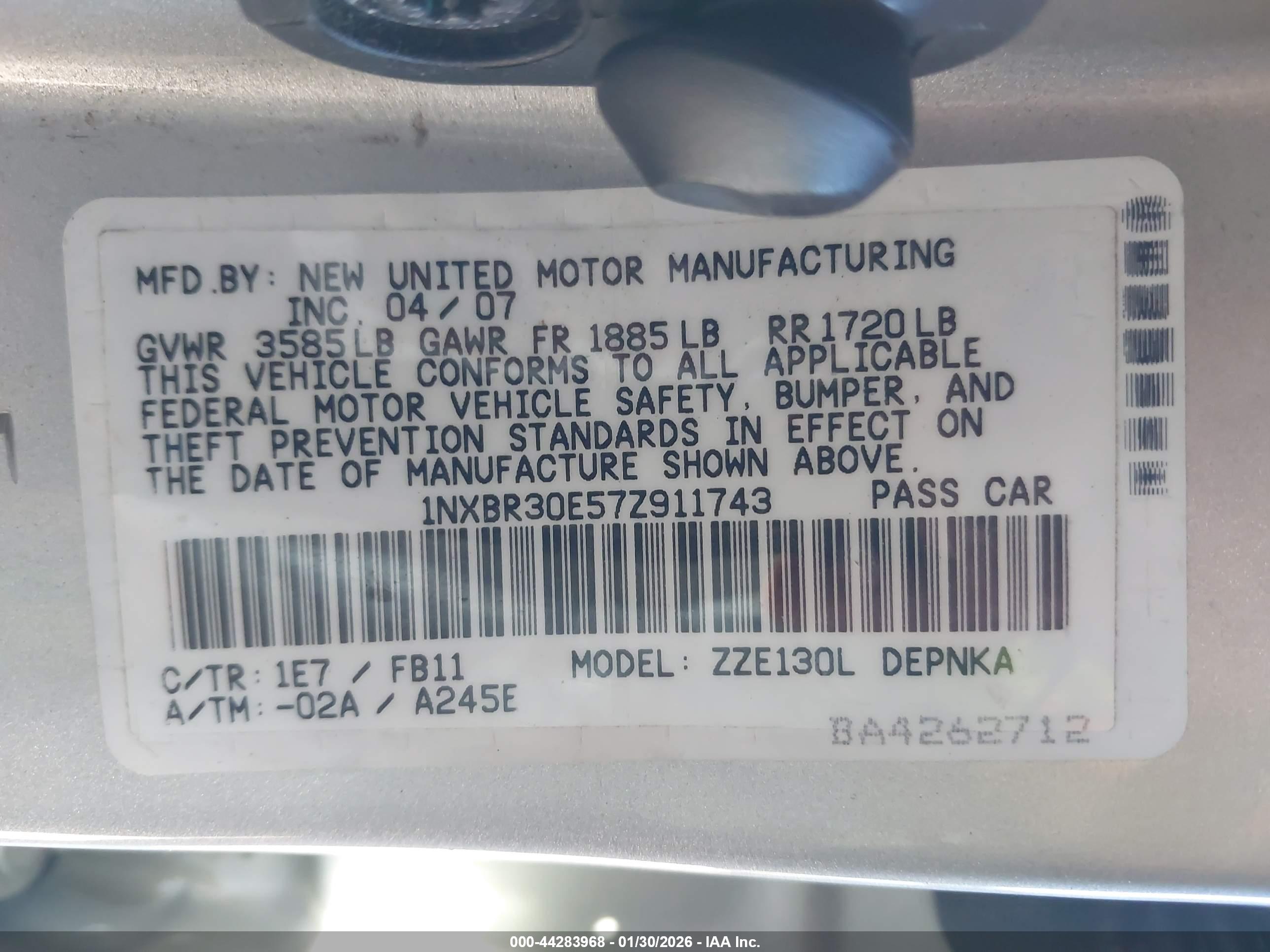 TOYOTA COROLLA image 9