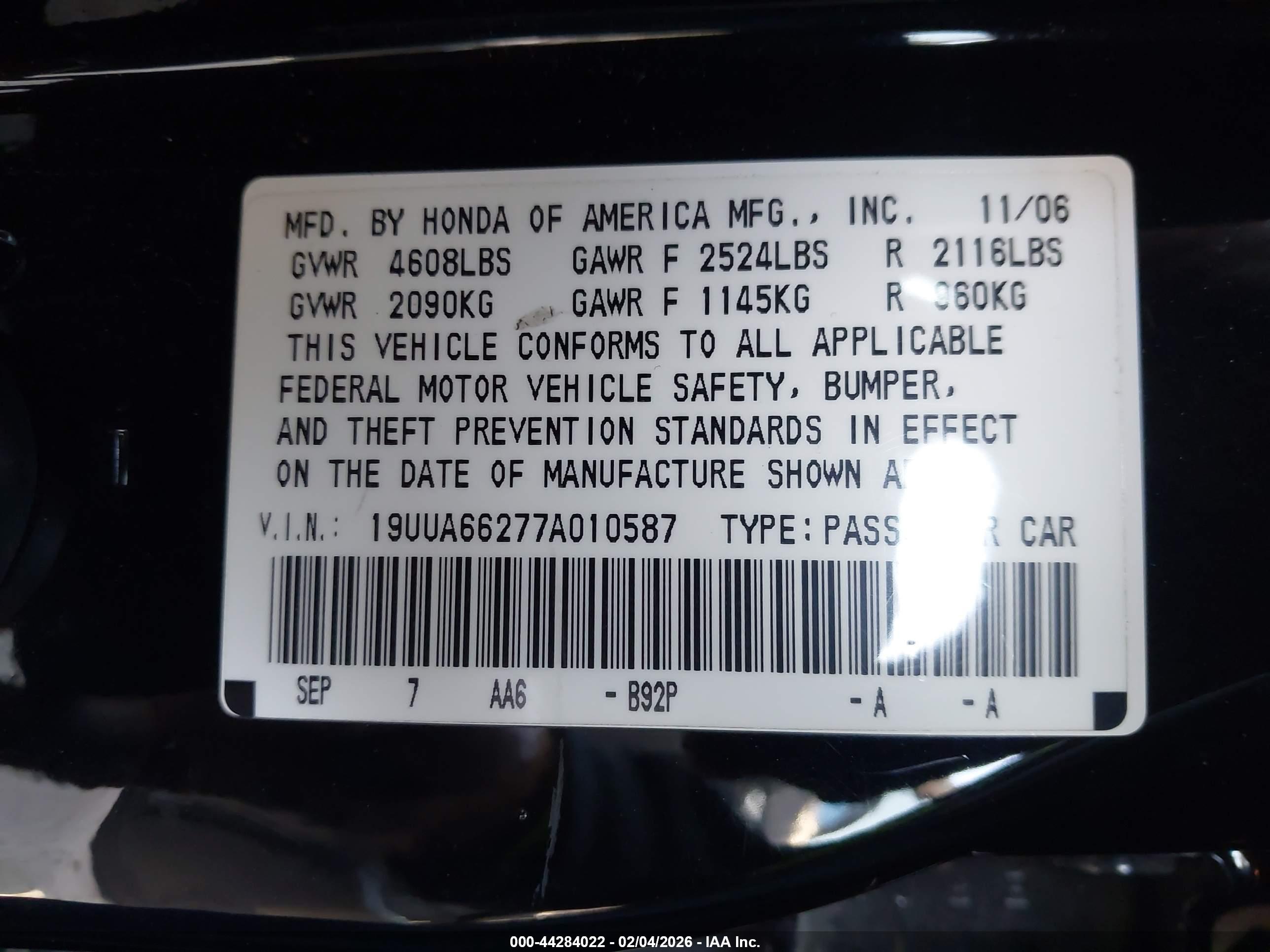 ACURA TL image 9