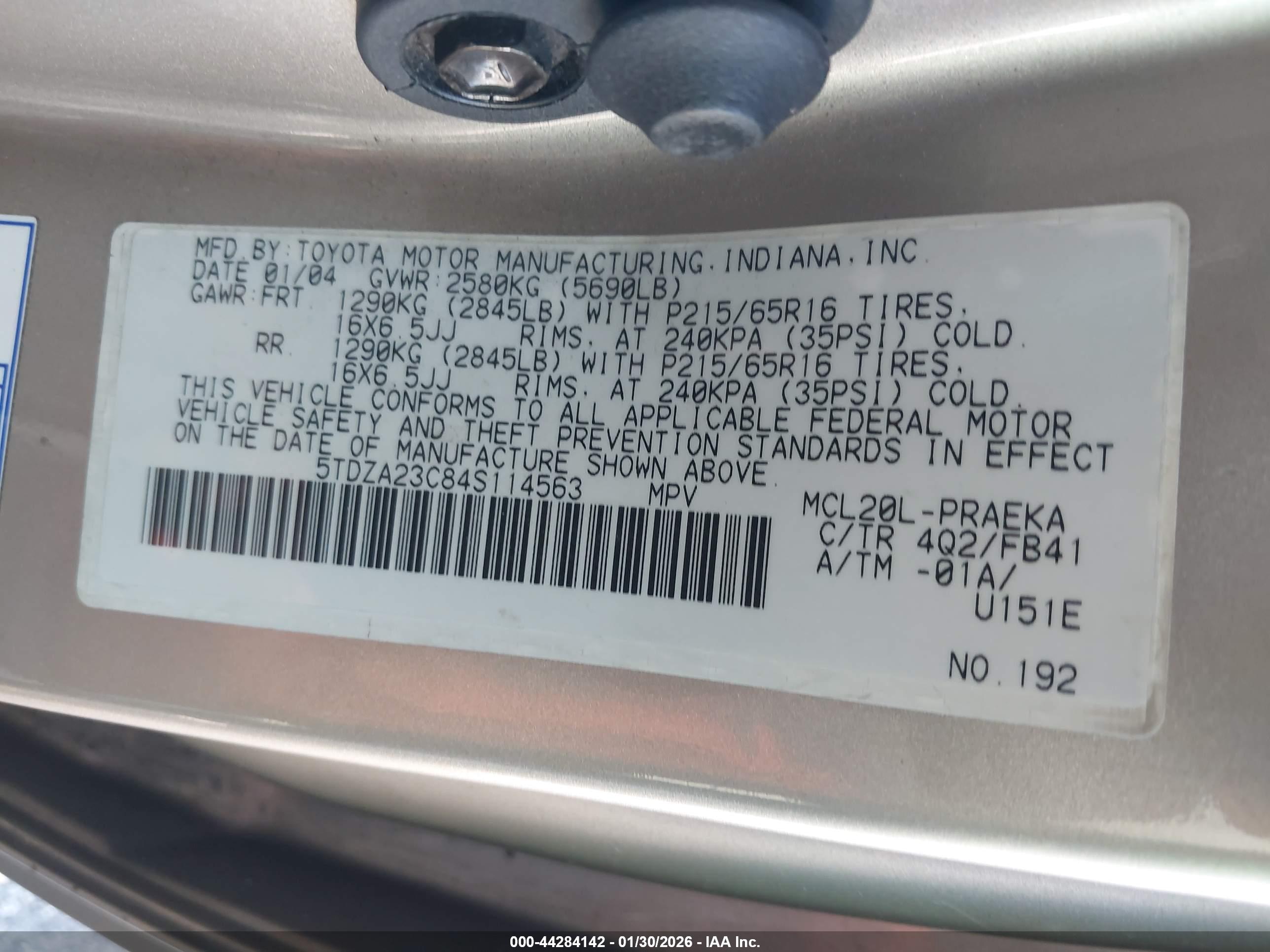 TOYOTA SIENNA image 9