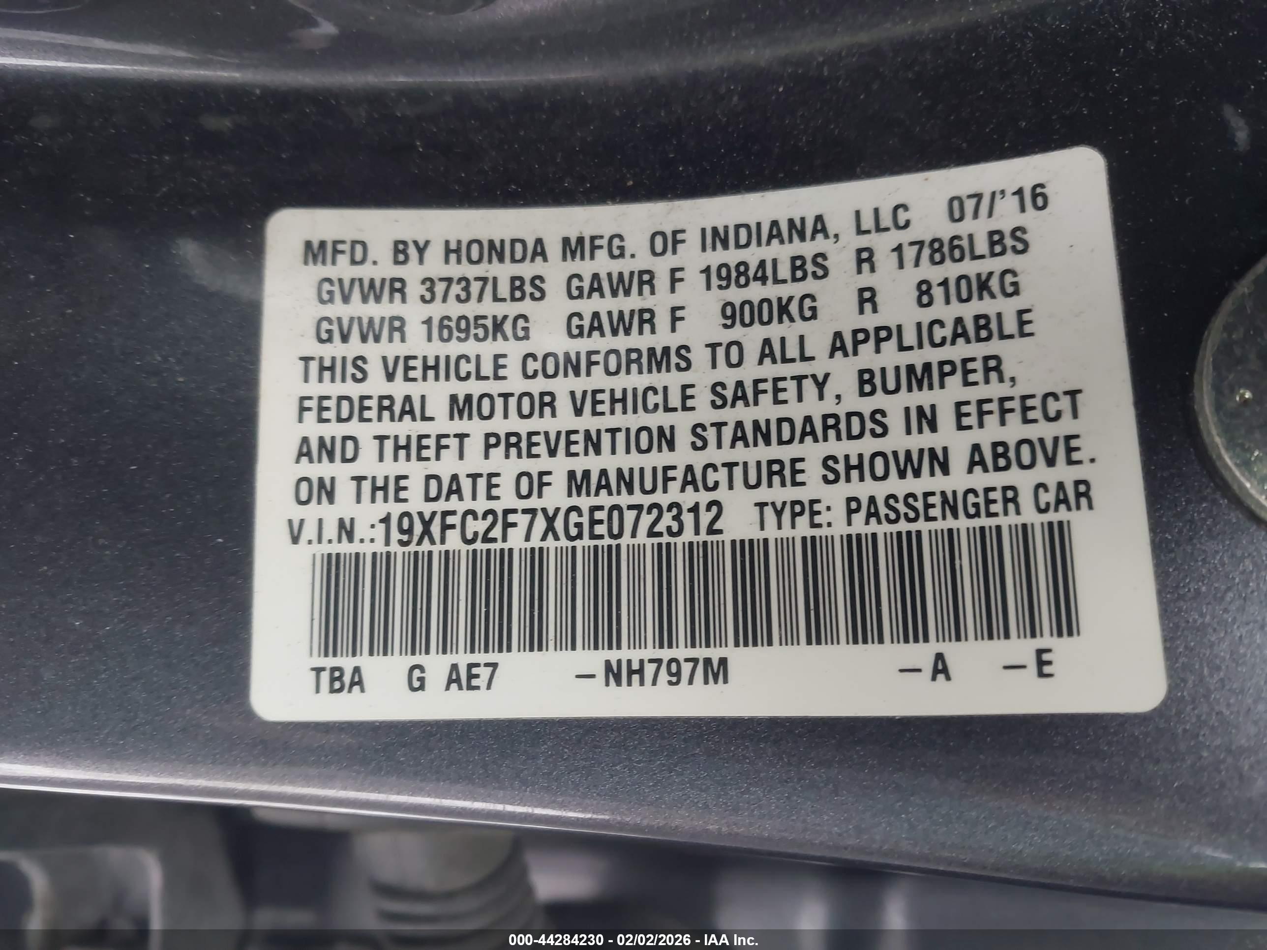 HONDA CIVIC image 9