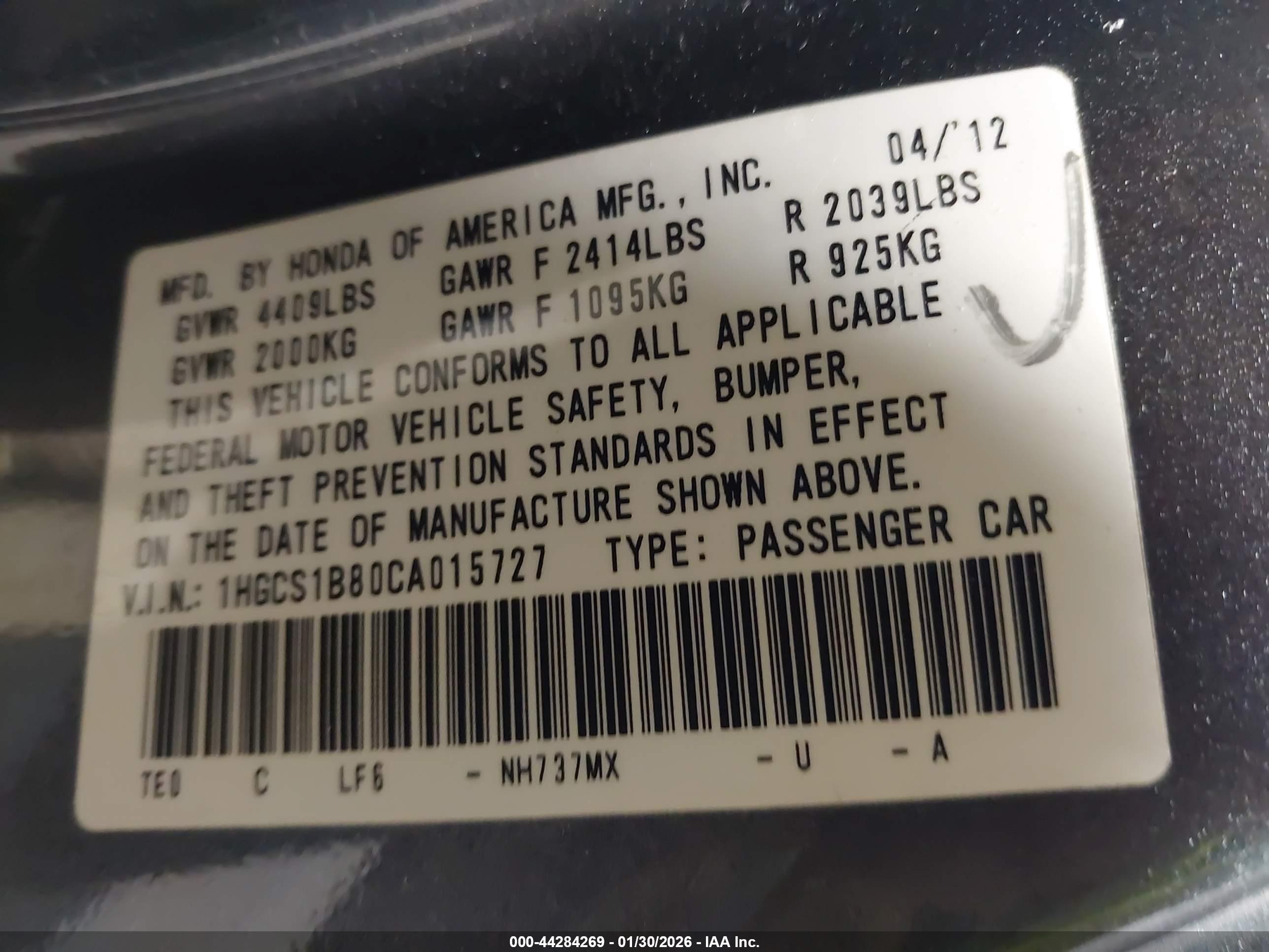 HONDA ACCORD image 9