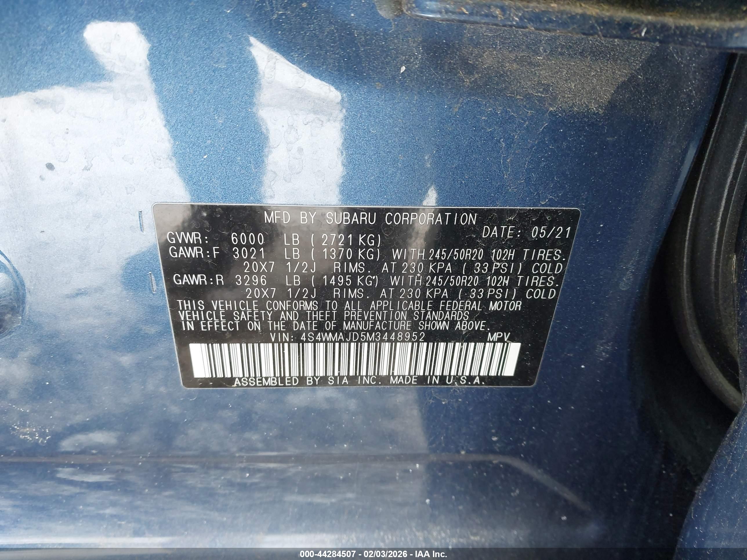 SUBARU ASCENT image 9