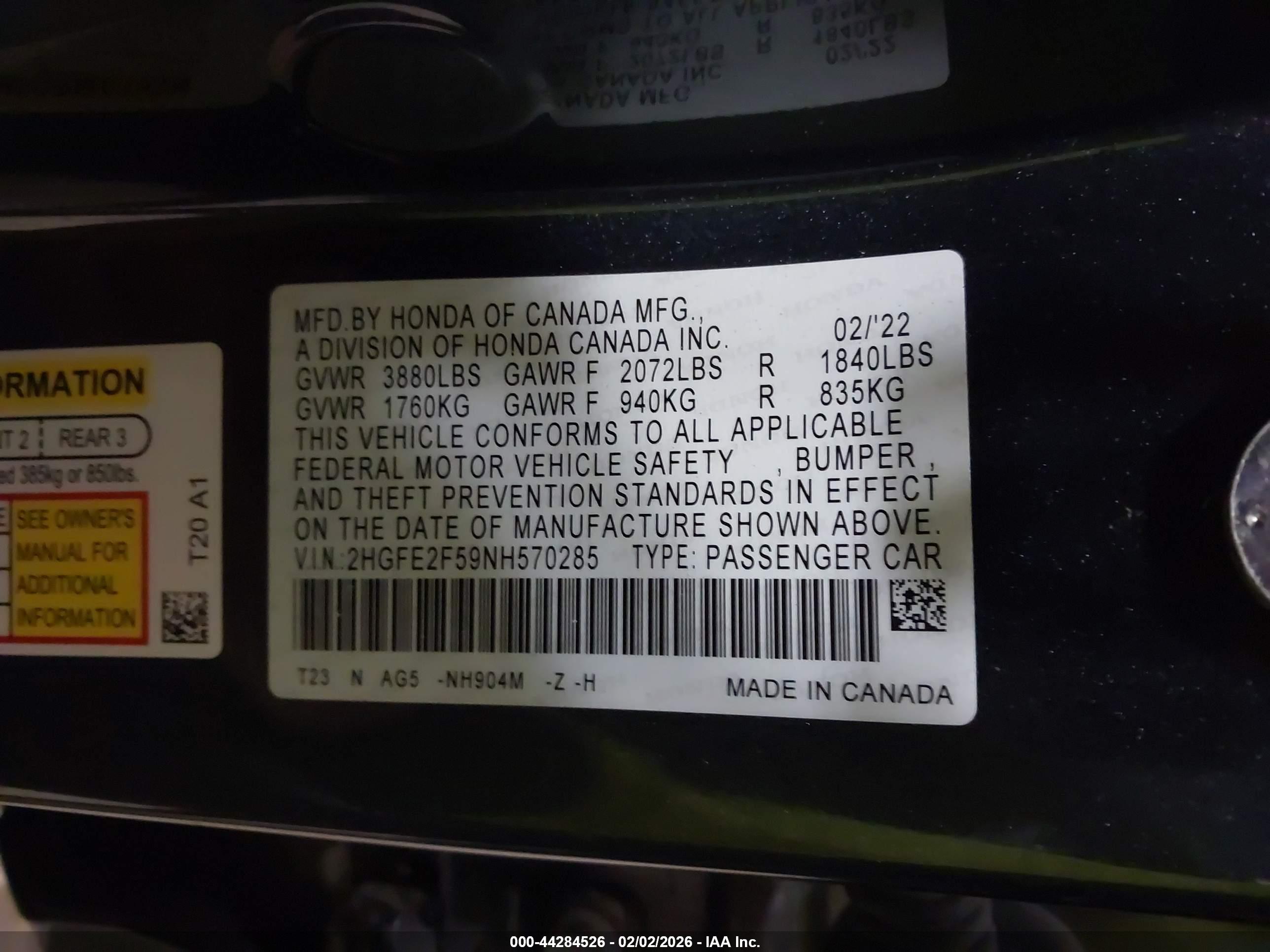 HONDA CIVIC image 9