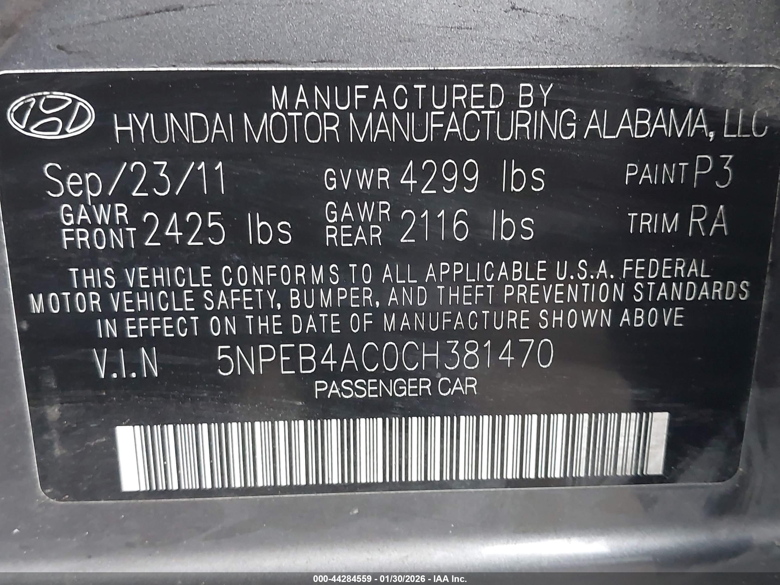 HYUNDAI SONATA image 9
