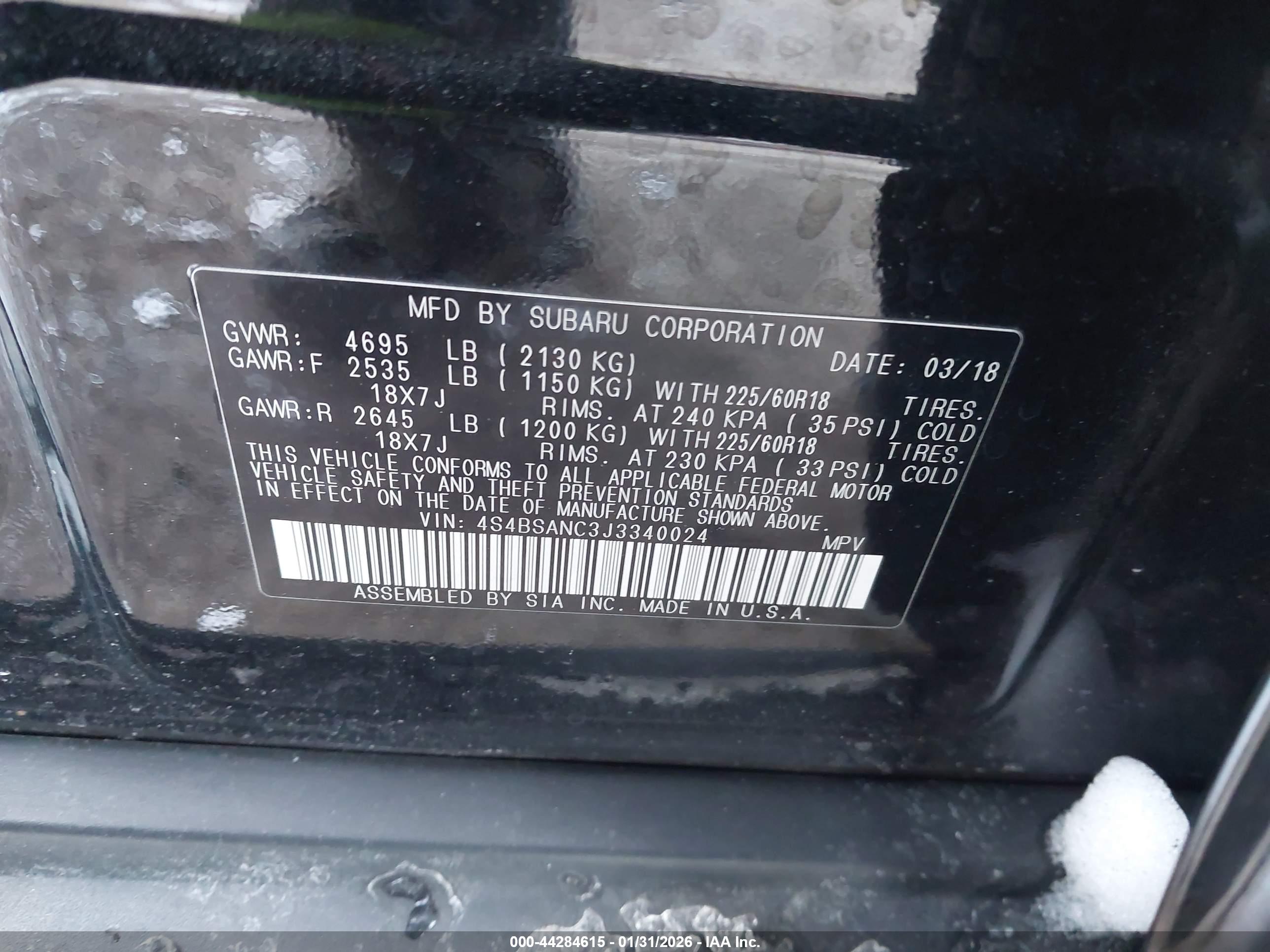 SUBARU OUTBACK image 9