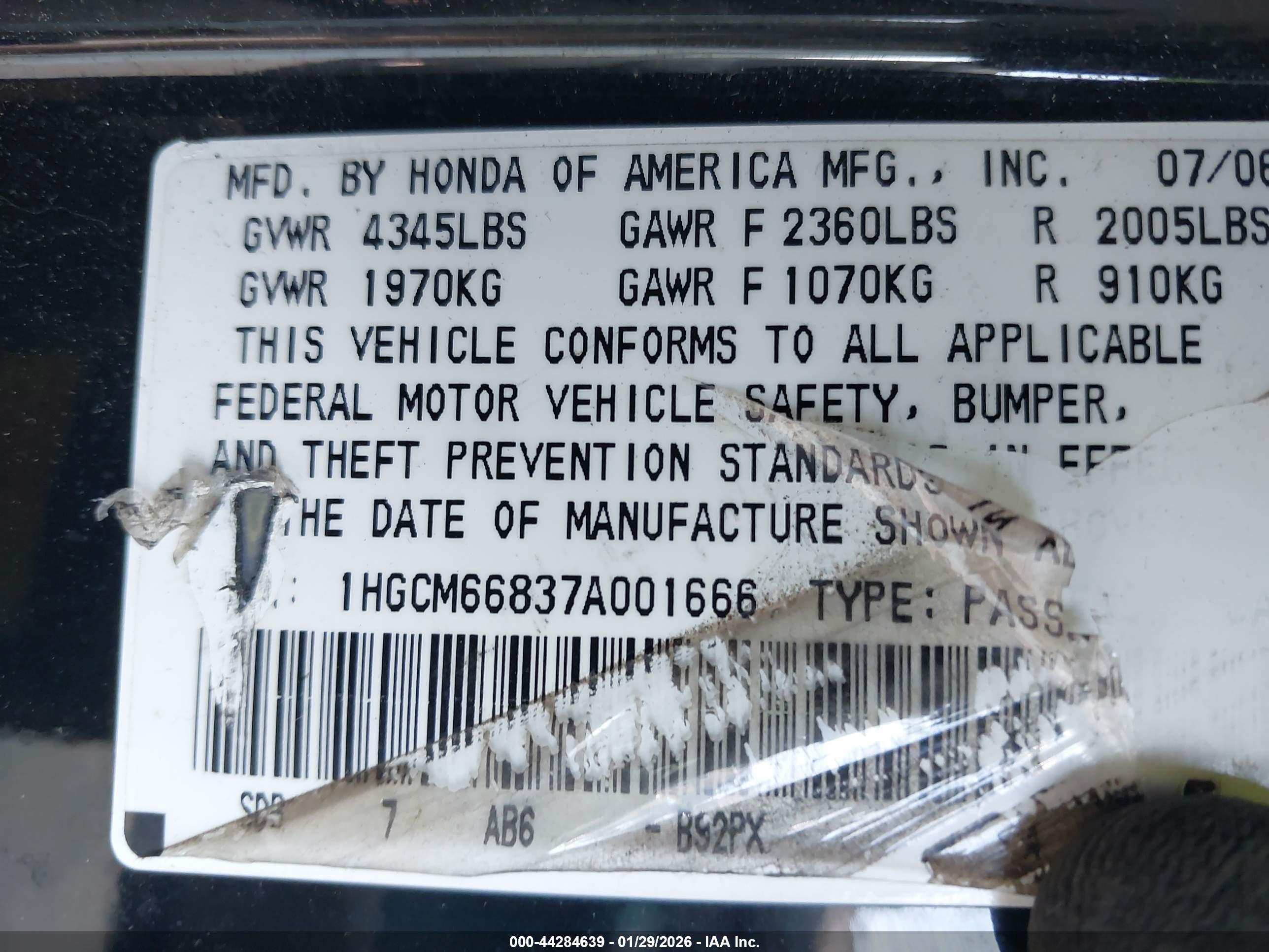 HONDA ACCORD image 9