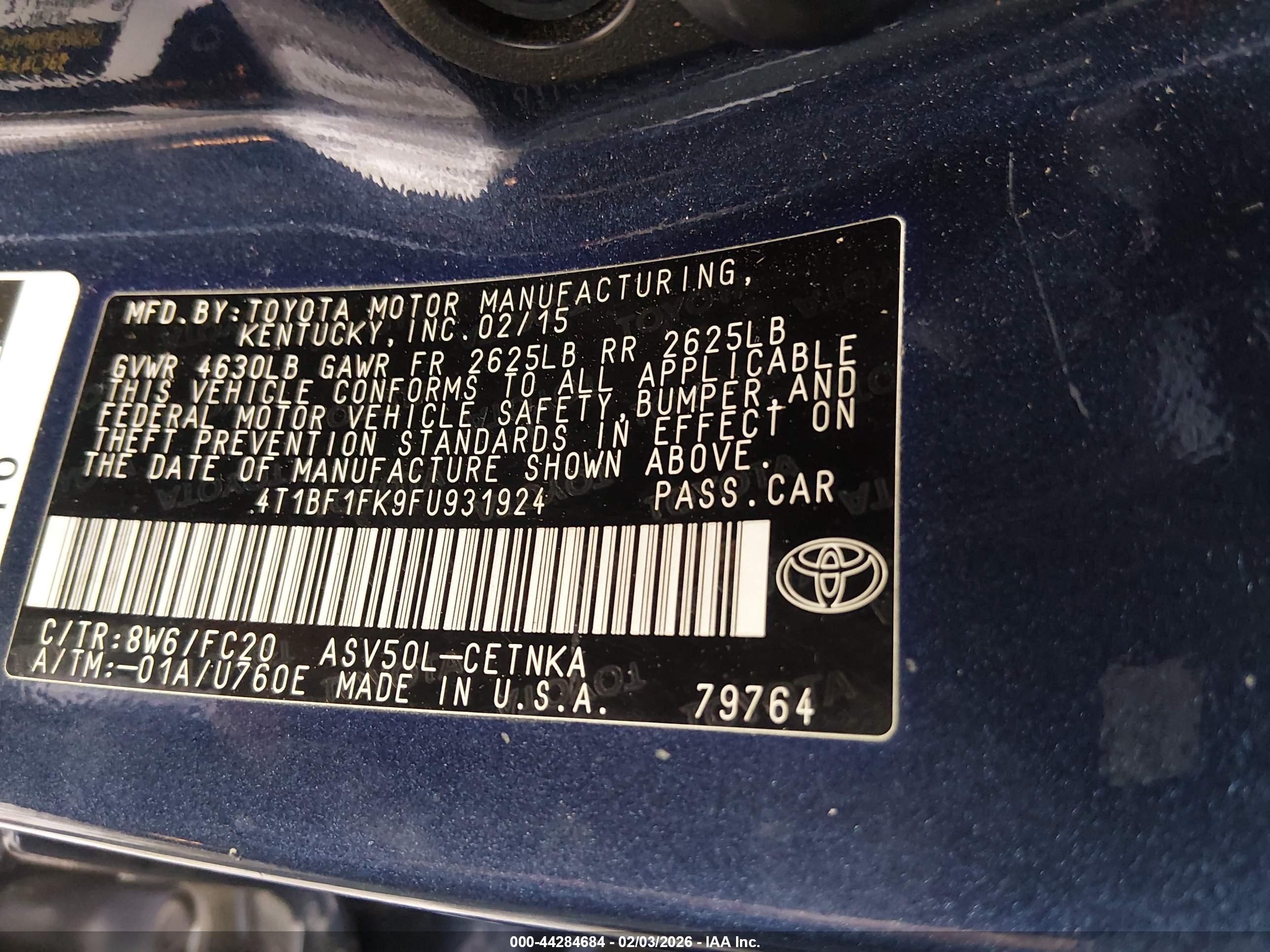 TOYOTA CAMRY image 9
