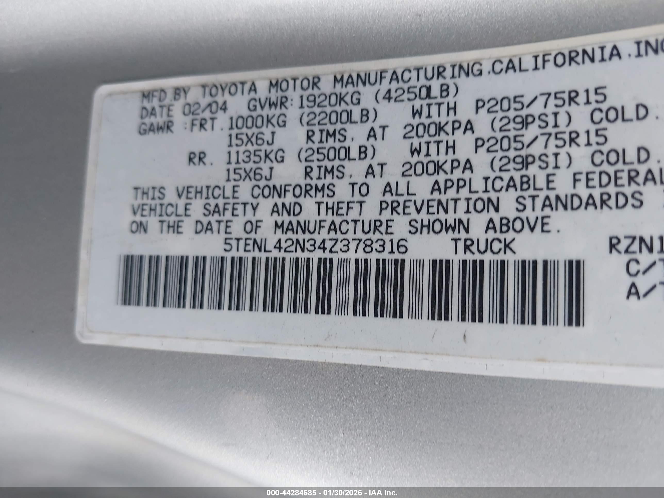 TOYOTA TACOMA image 9