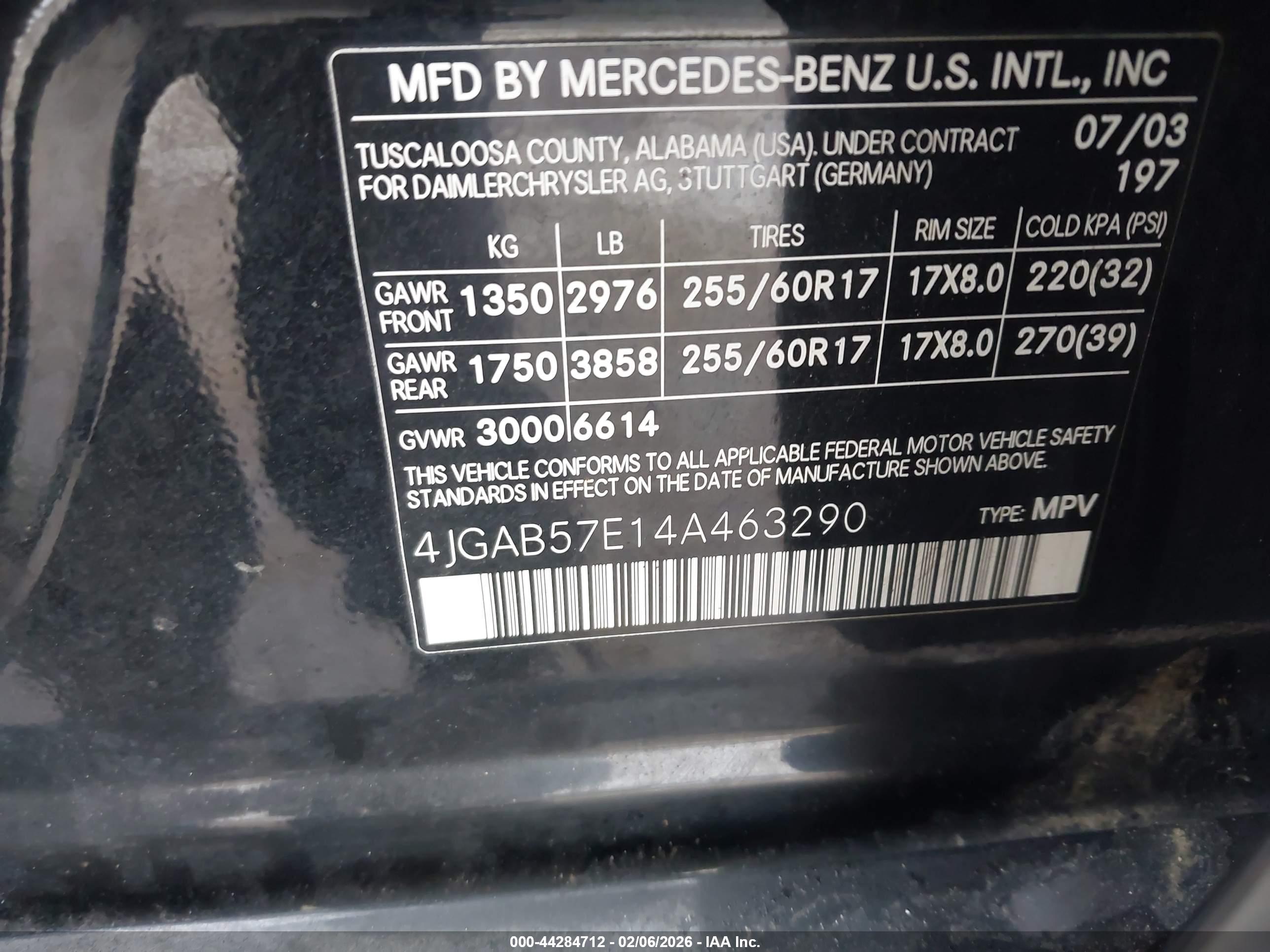 MERCEDES-BENZ ML image 9