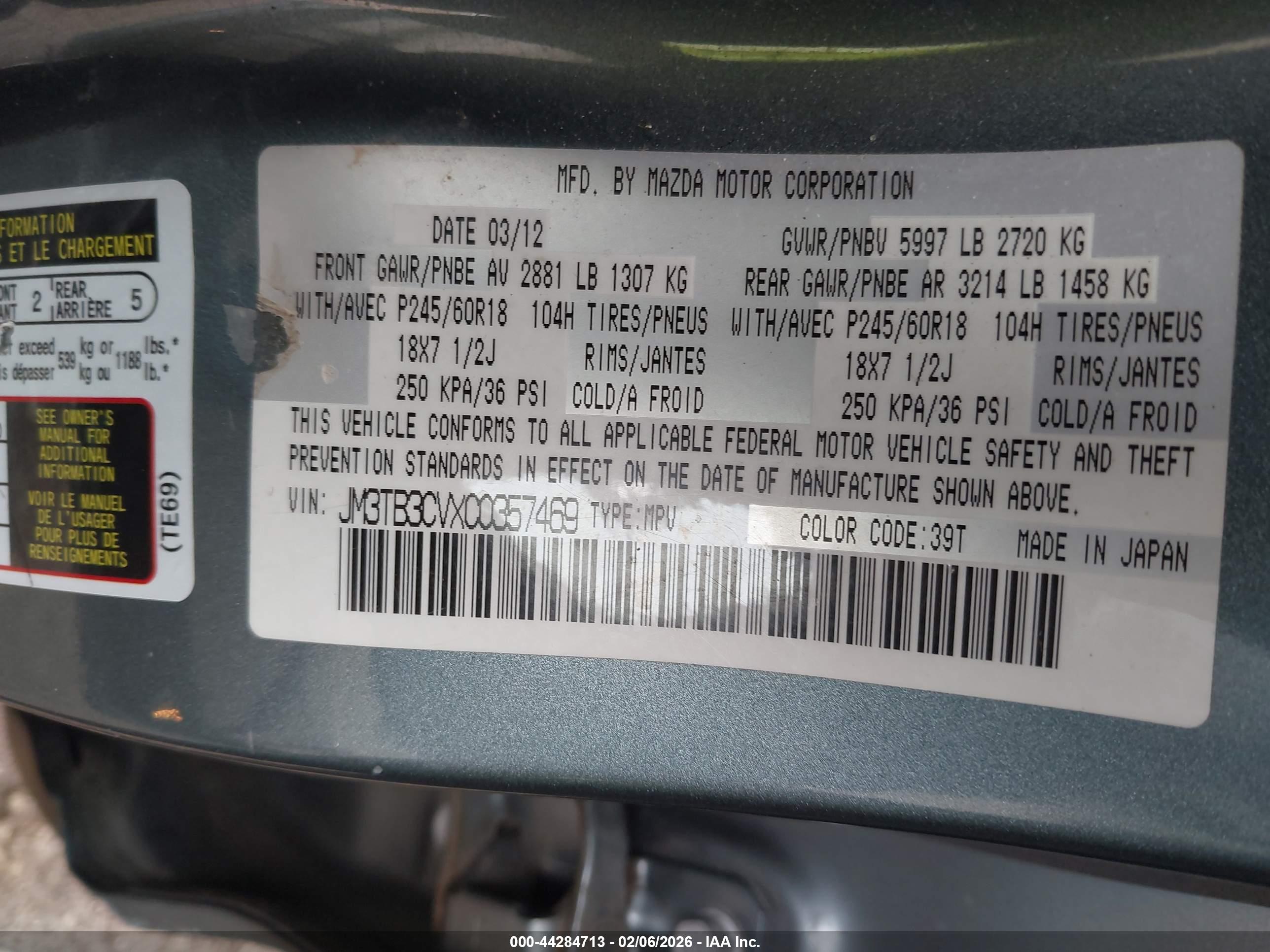 MAZDA CX-9 image 9