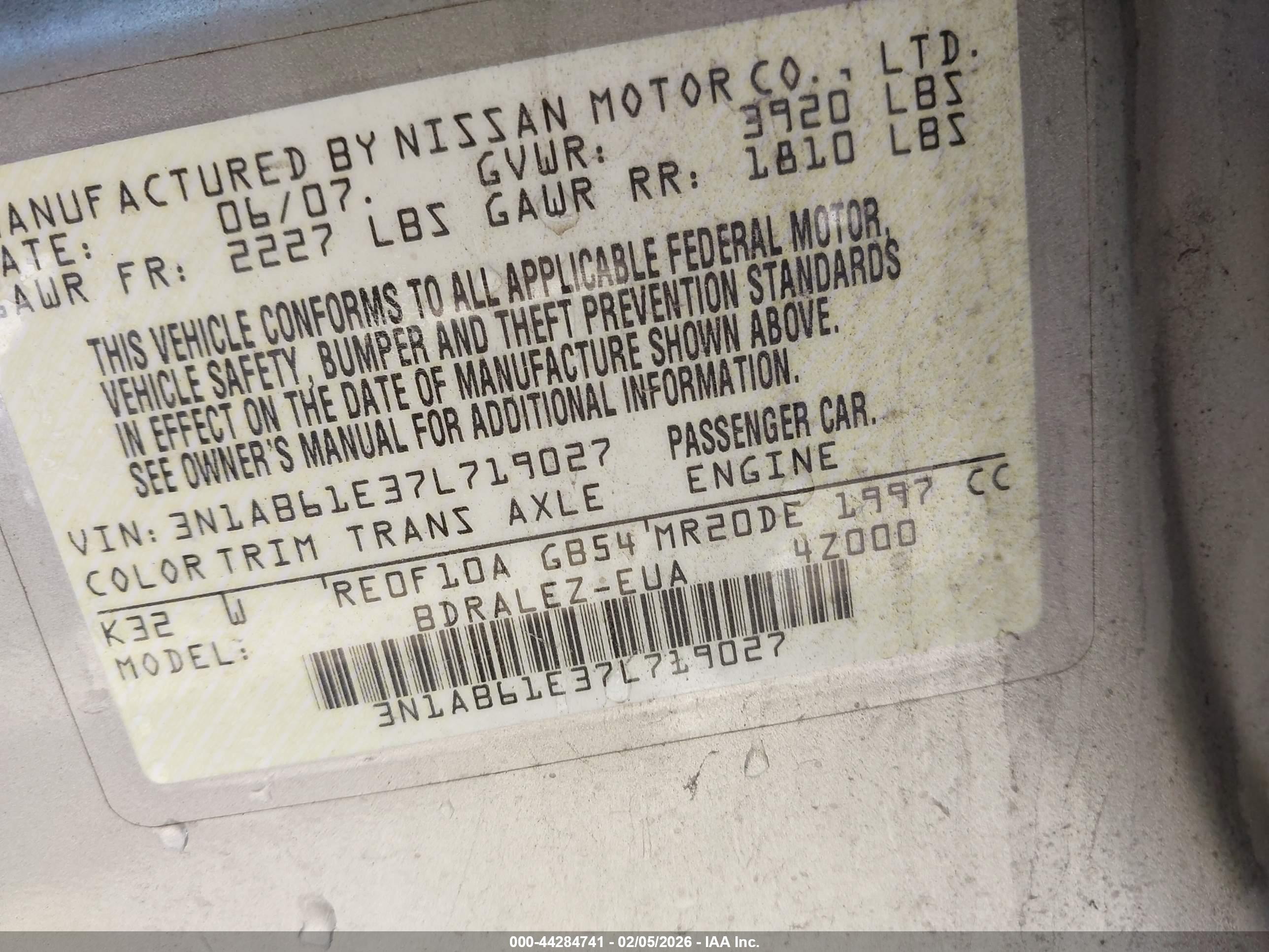 NISSAN SENTRA image 9