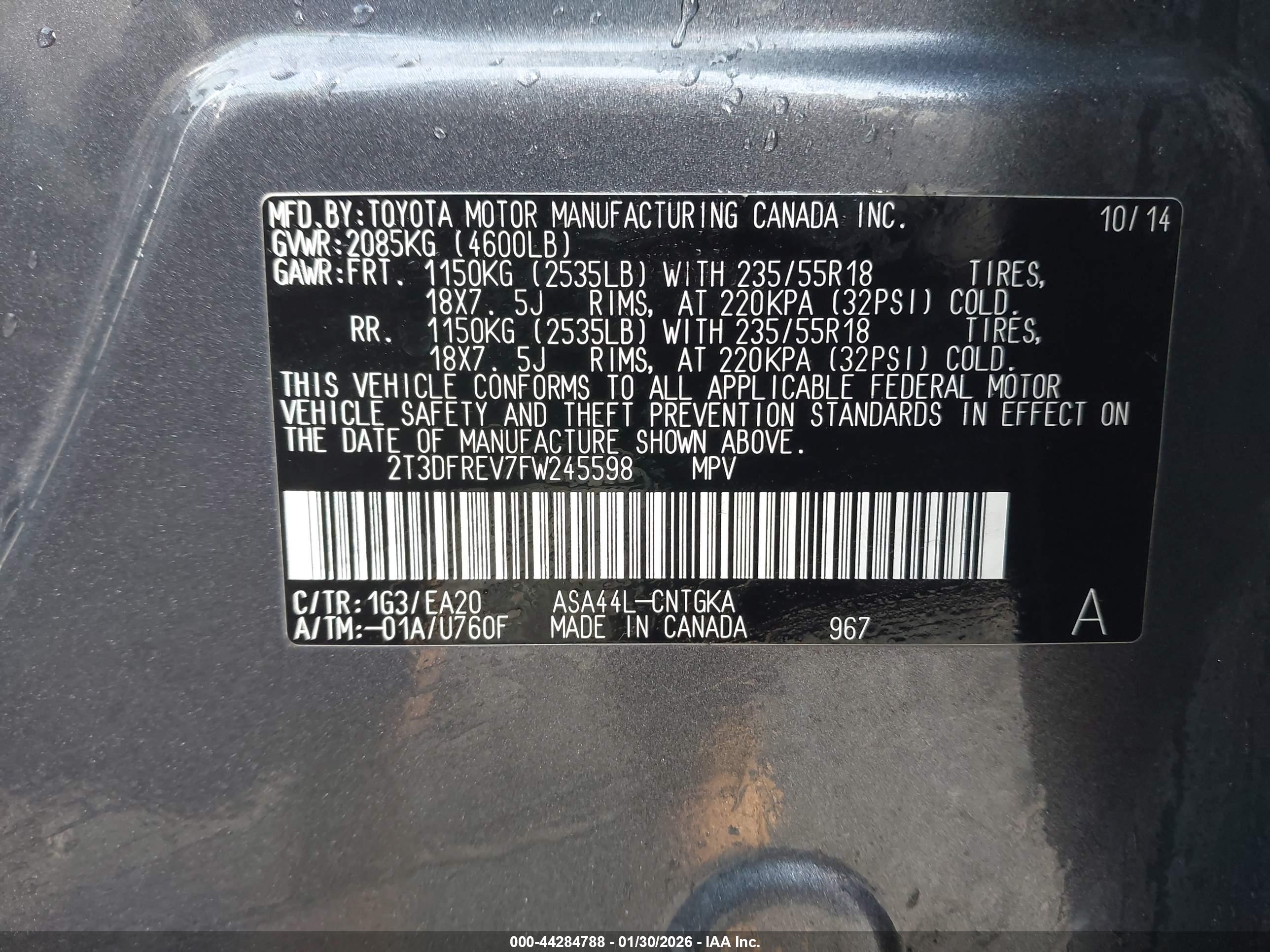 TOYOTA RAV4 image 9