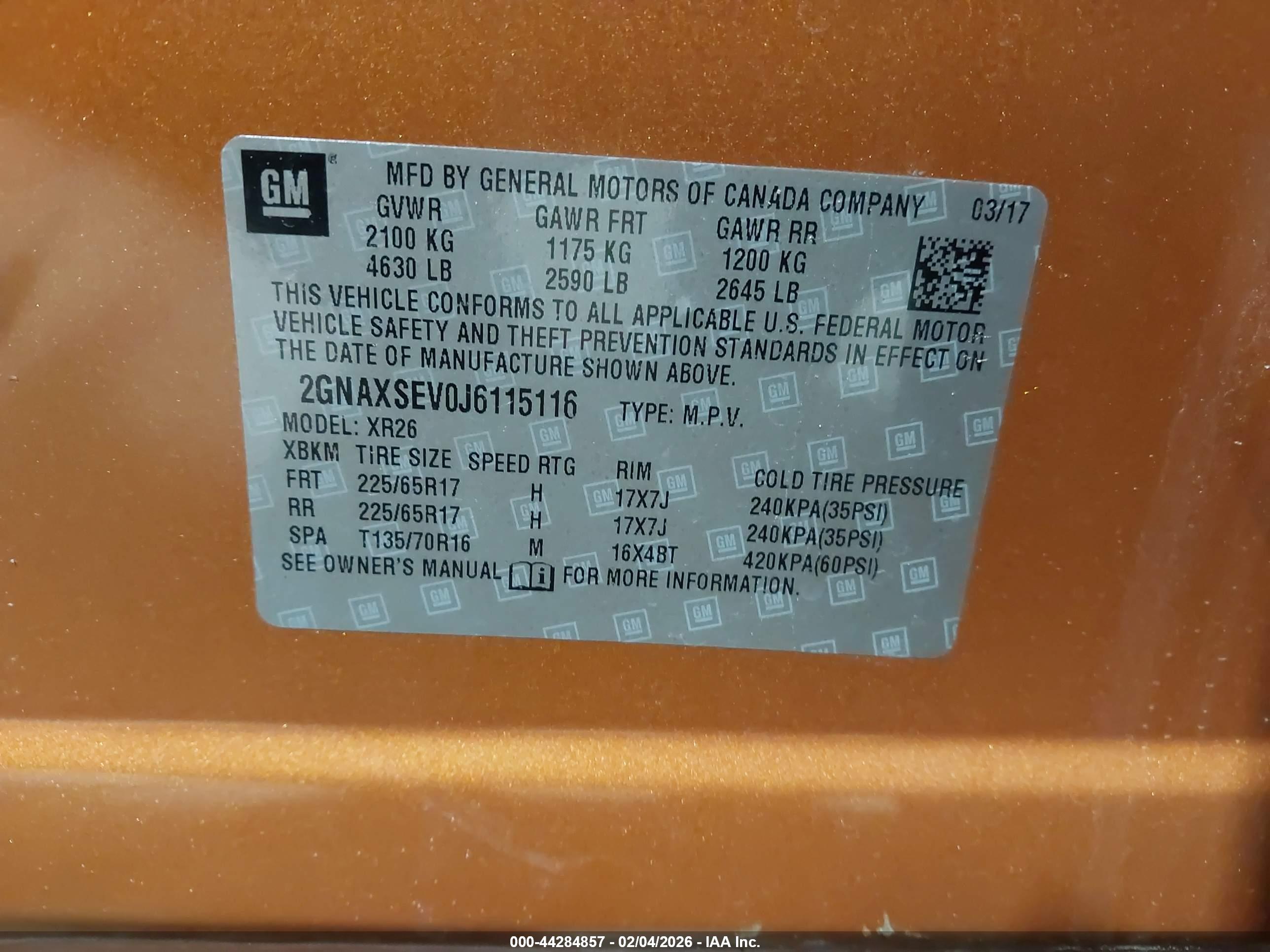 CHEVROLET EQUINOX image 9