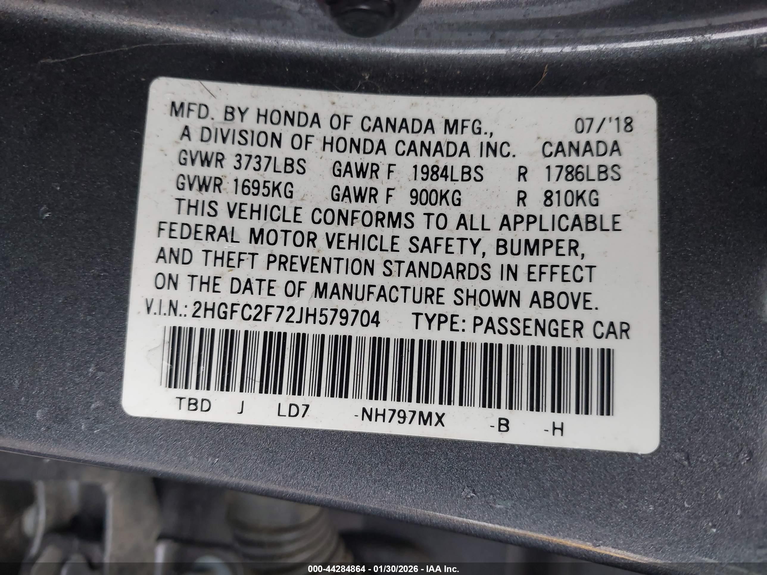 HONDA CIVIC image 9