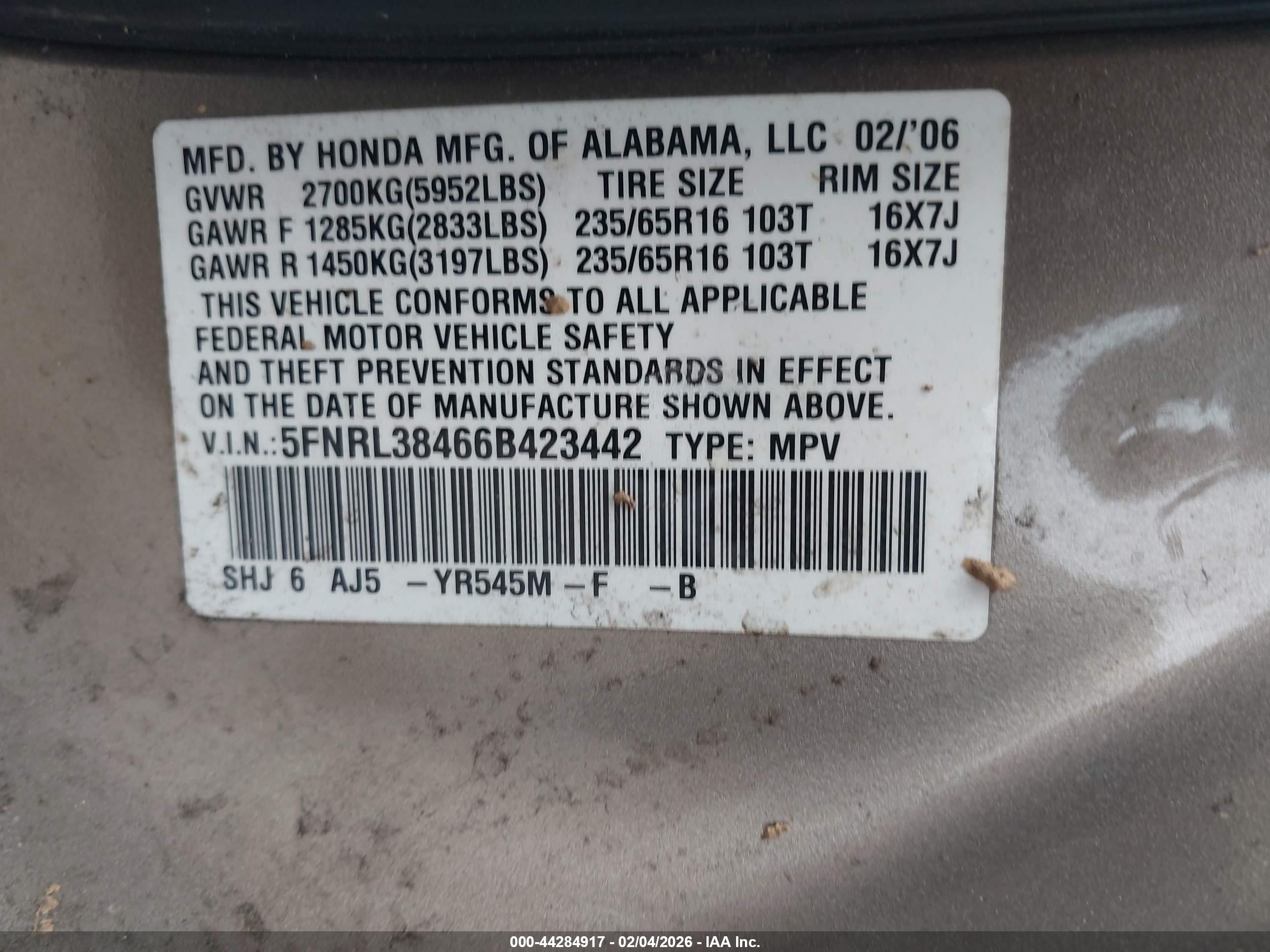 HONDA ODYSSEY image 9