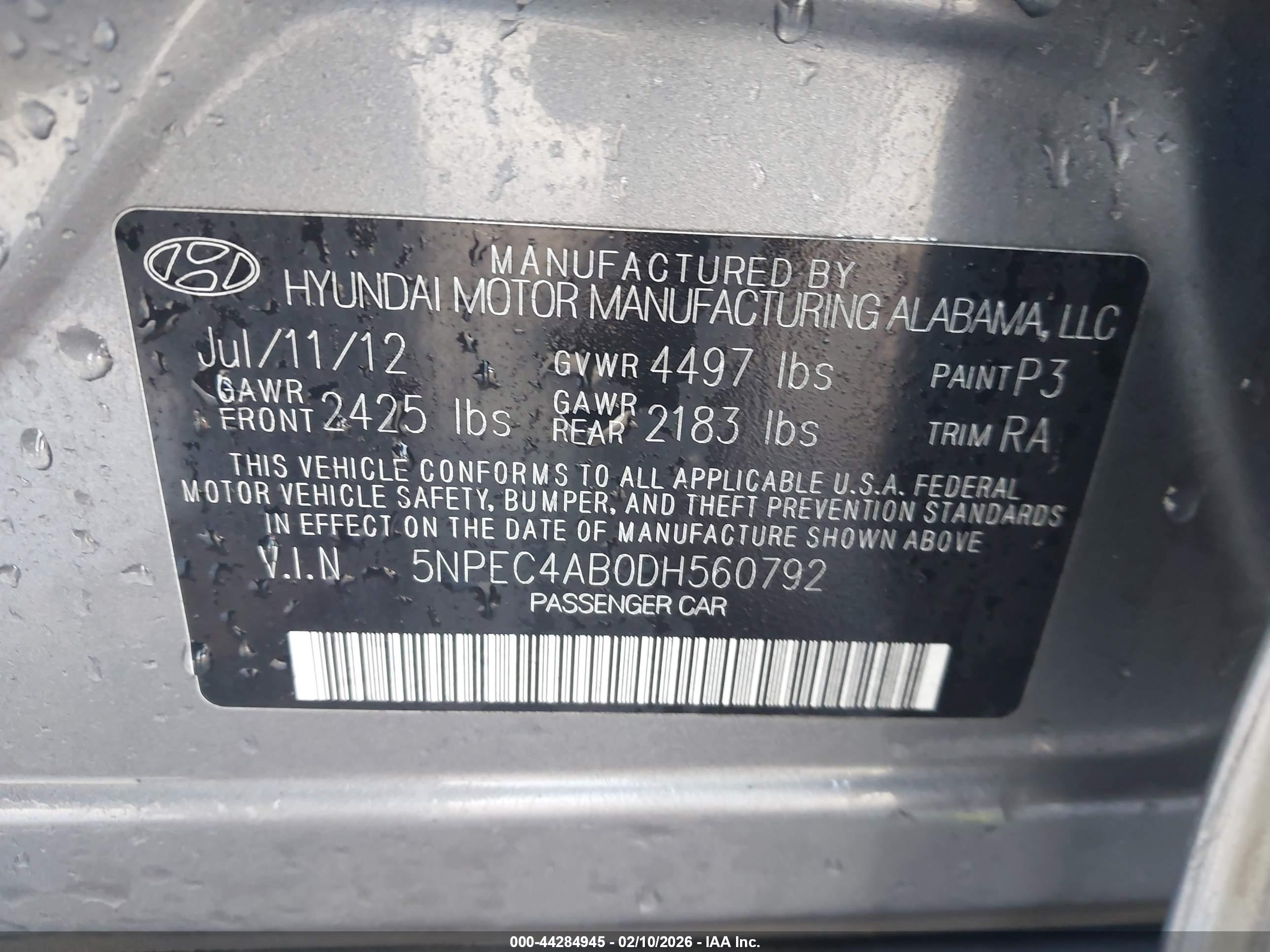 HYUNDAI SONATA image 9