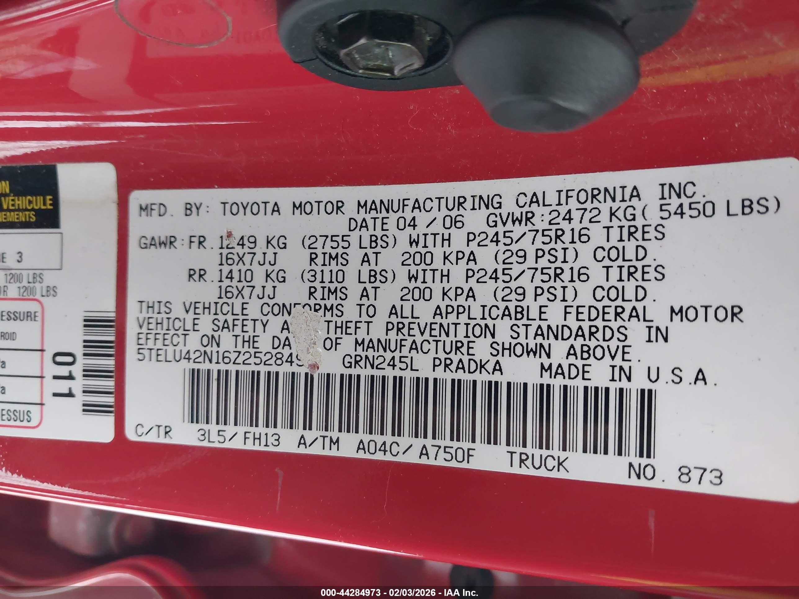 TOYOTA TACOMA image 9