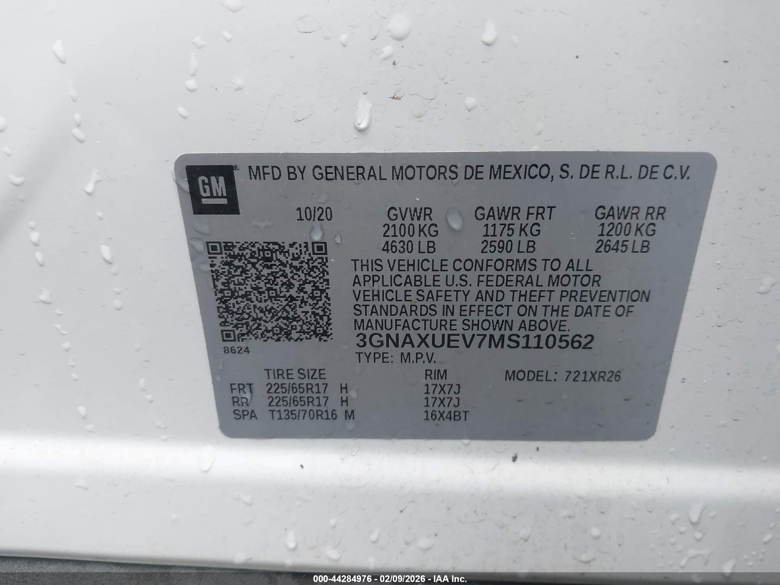 CHEVROLET EQUINOX image 9