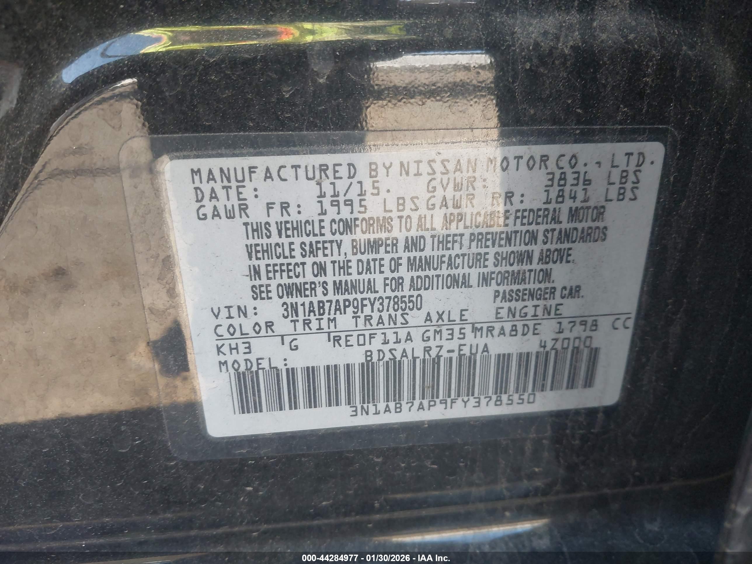 NISSAN SENTRA image 9