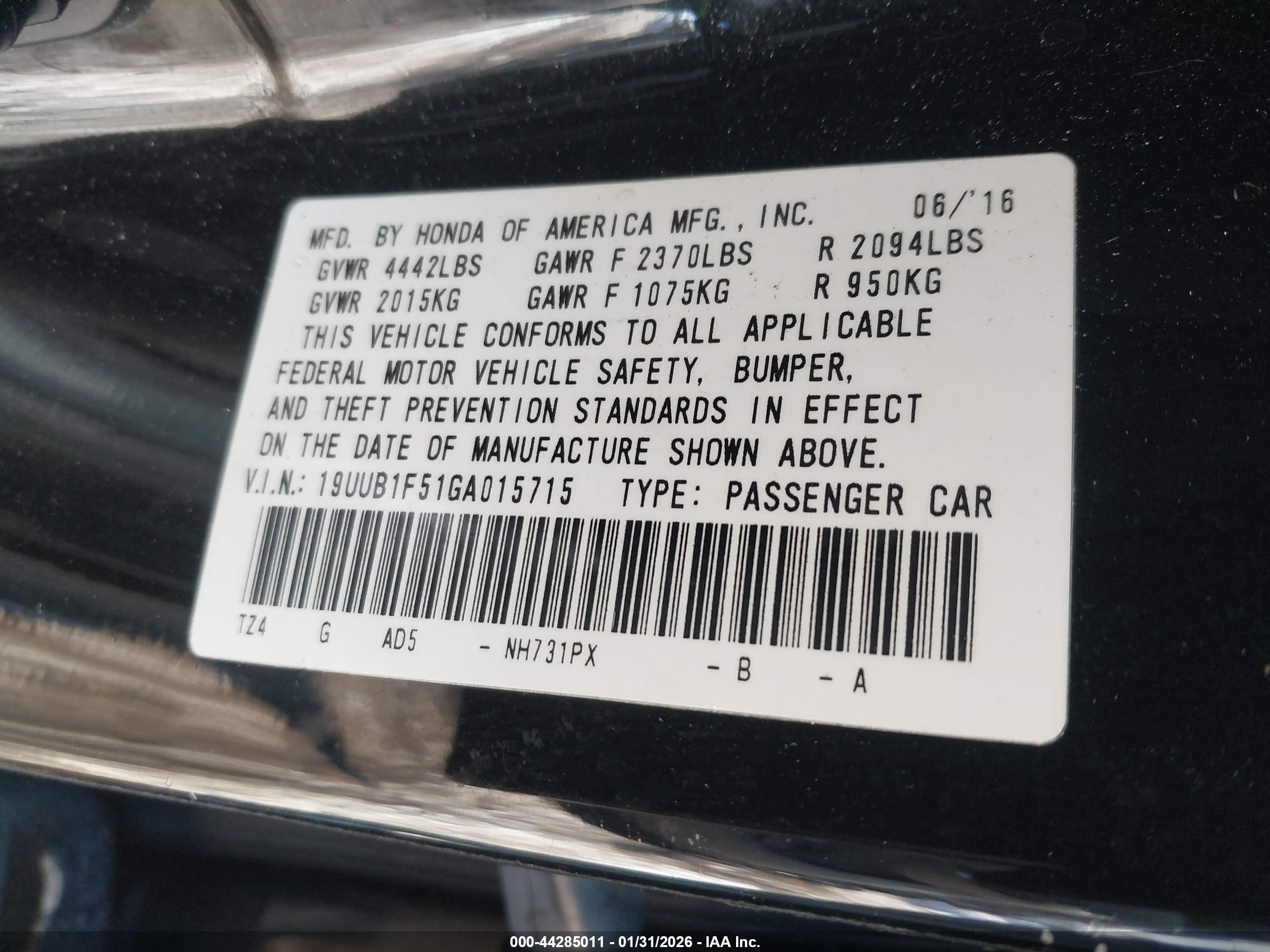 ACURA TLX image 9