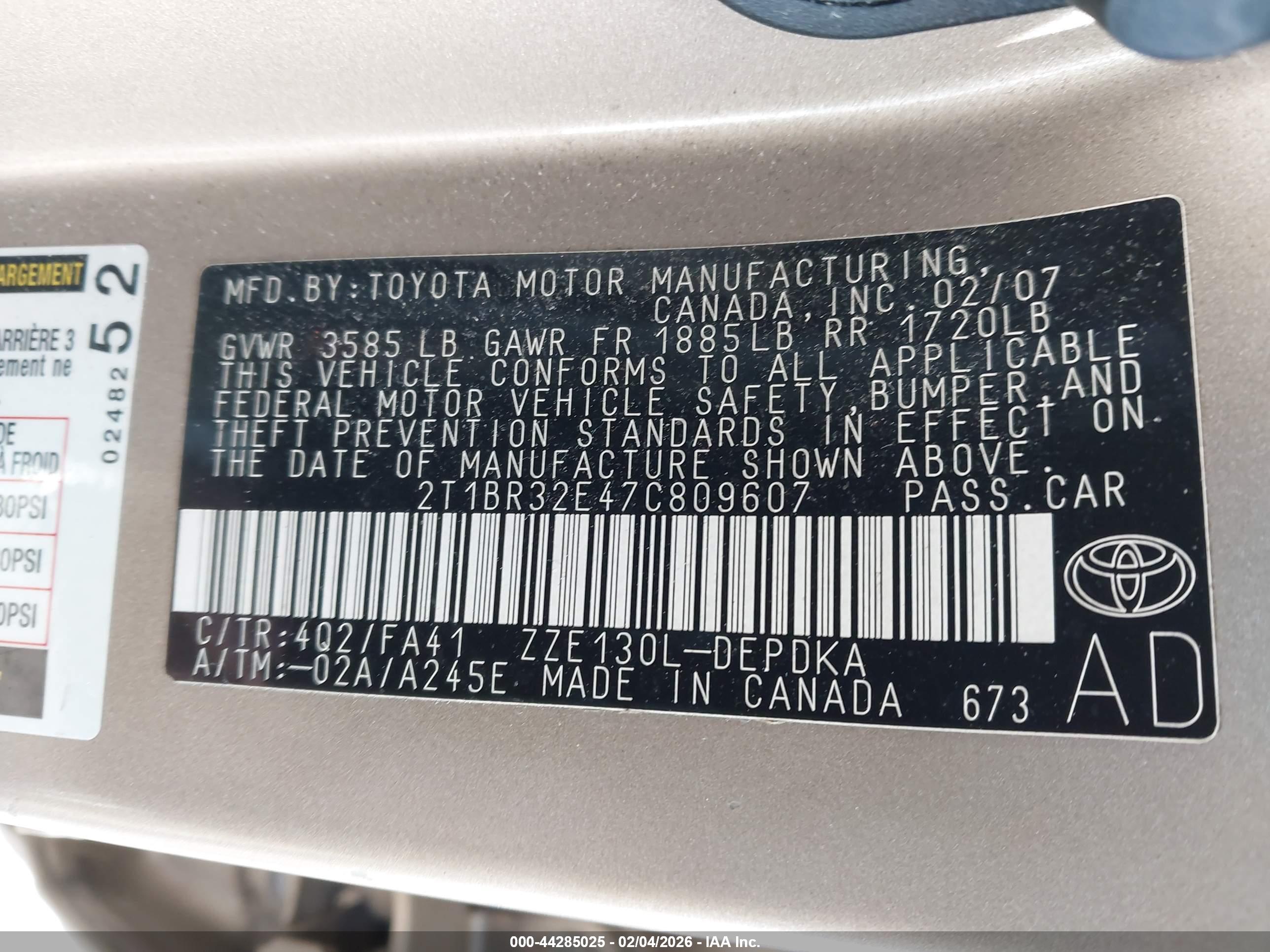 TOYOTA COROLLA image 9