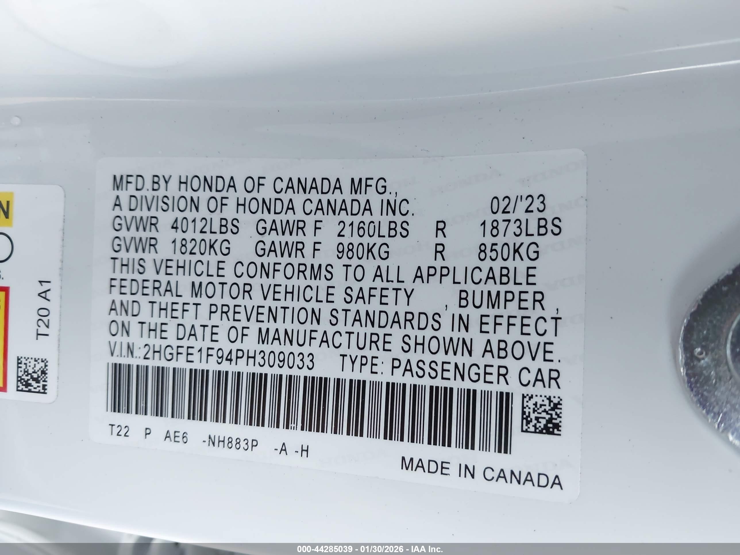 HONDA CIVIC image 9