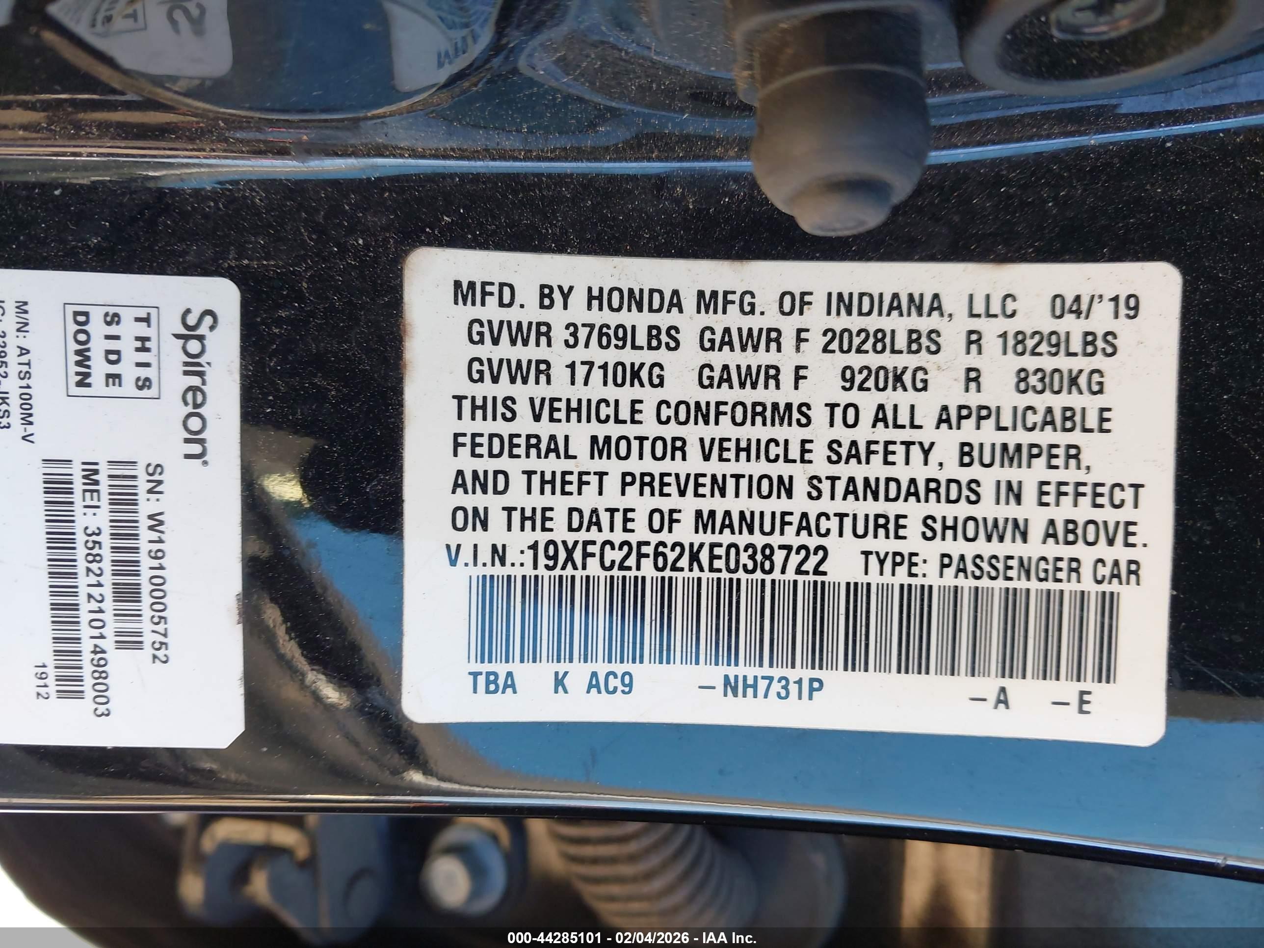 HONDA CIVIC image 9