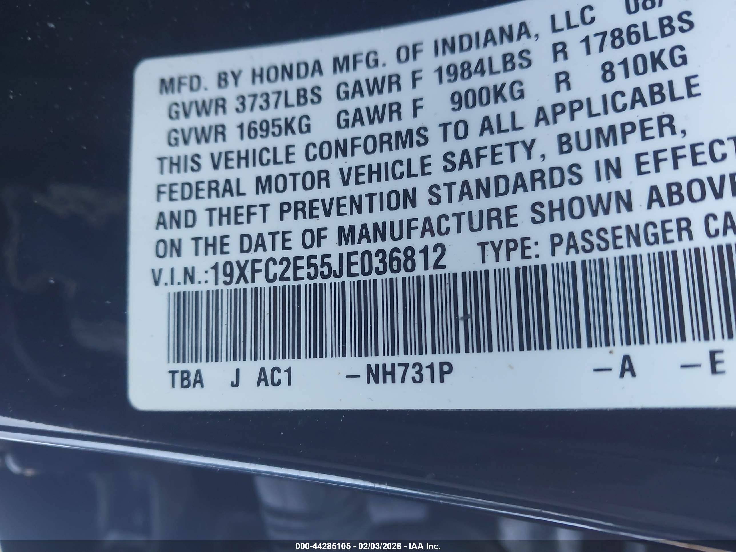 HONDA CIVIC image 9