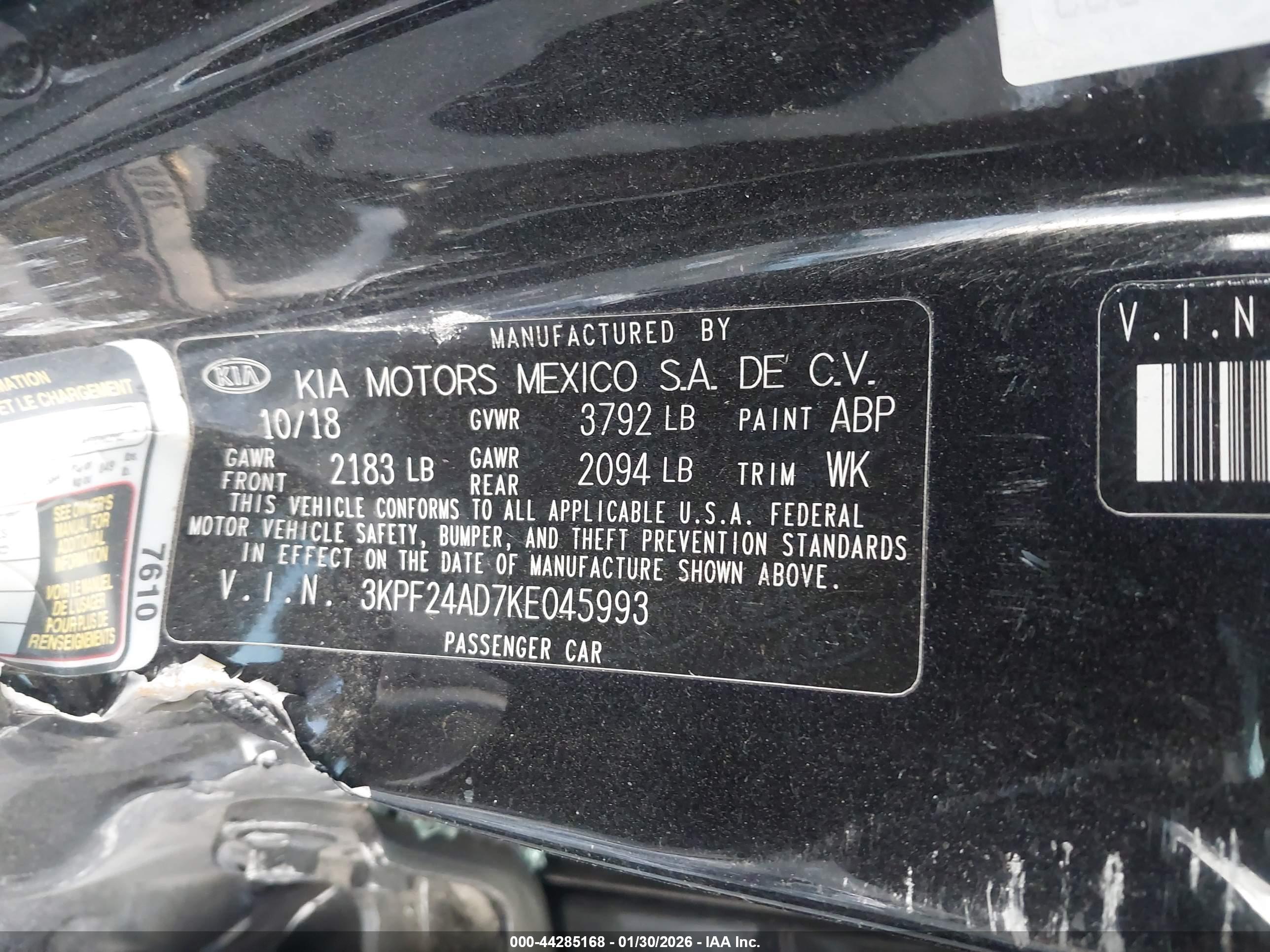 KIA FORTE image 9