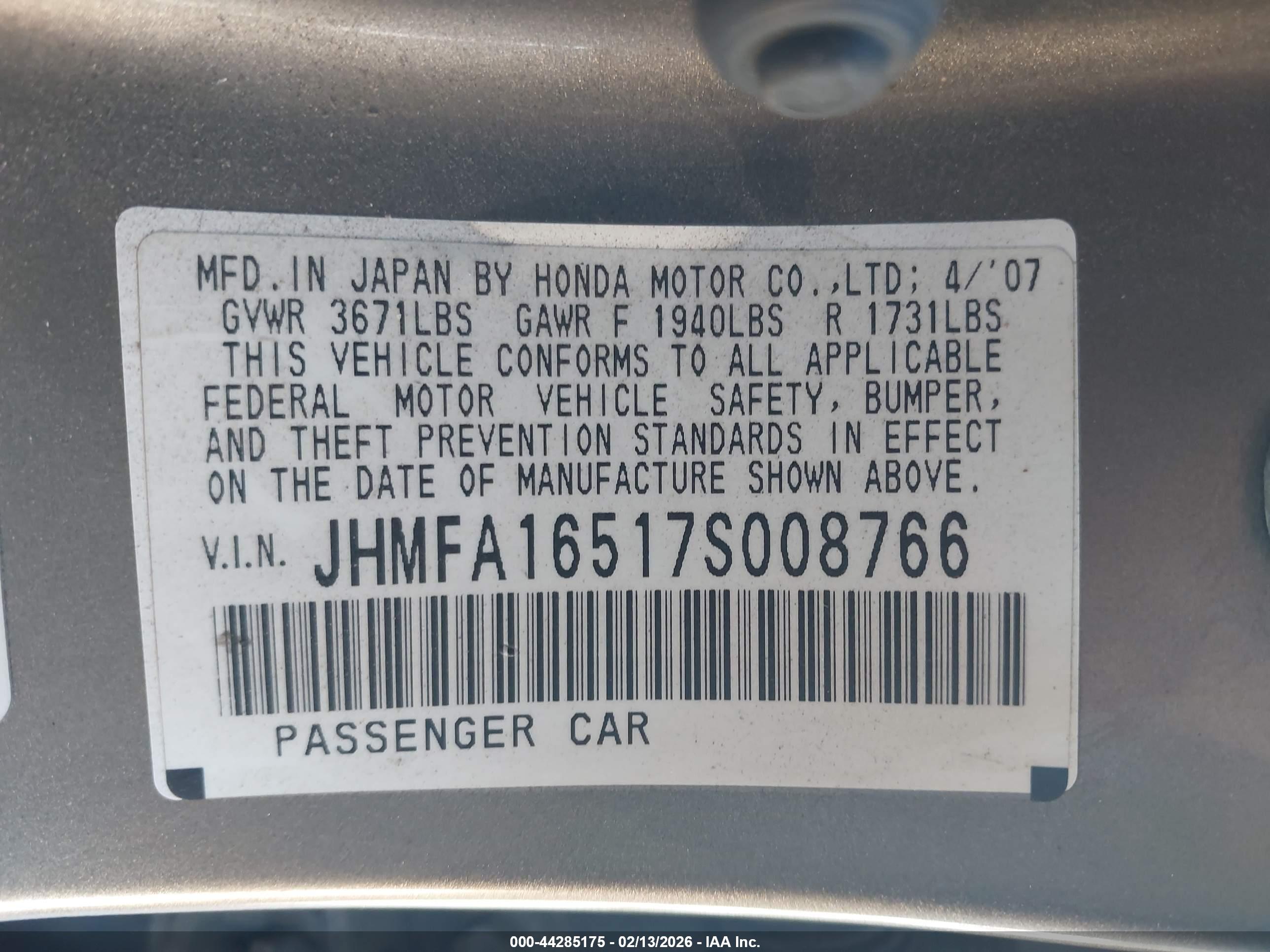 HONDA CIVIC image 9