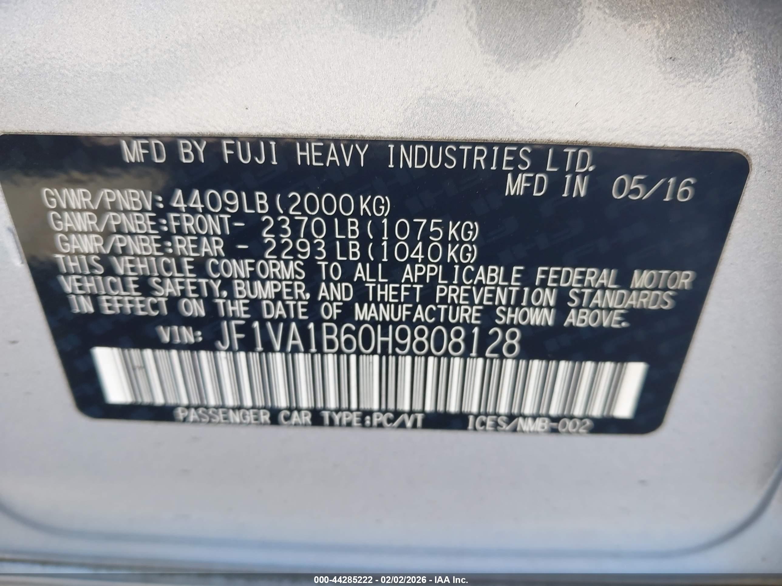 SUBARU WRX image 9