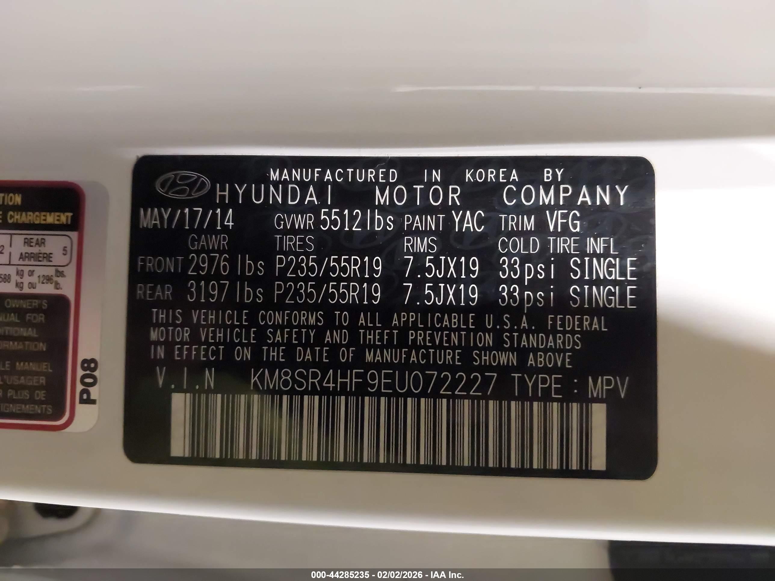 HYUNDAI SANTA image 9