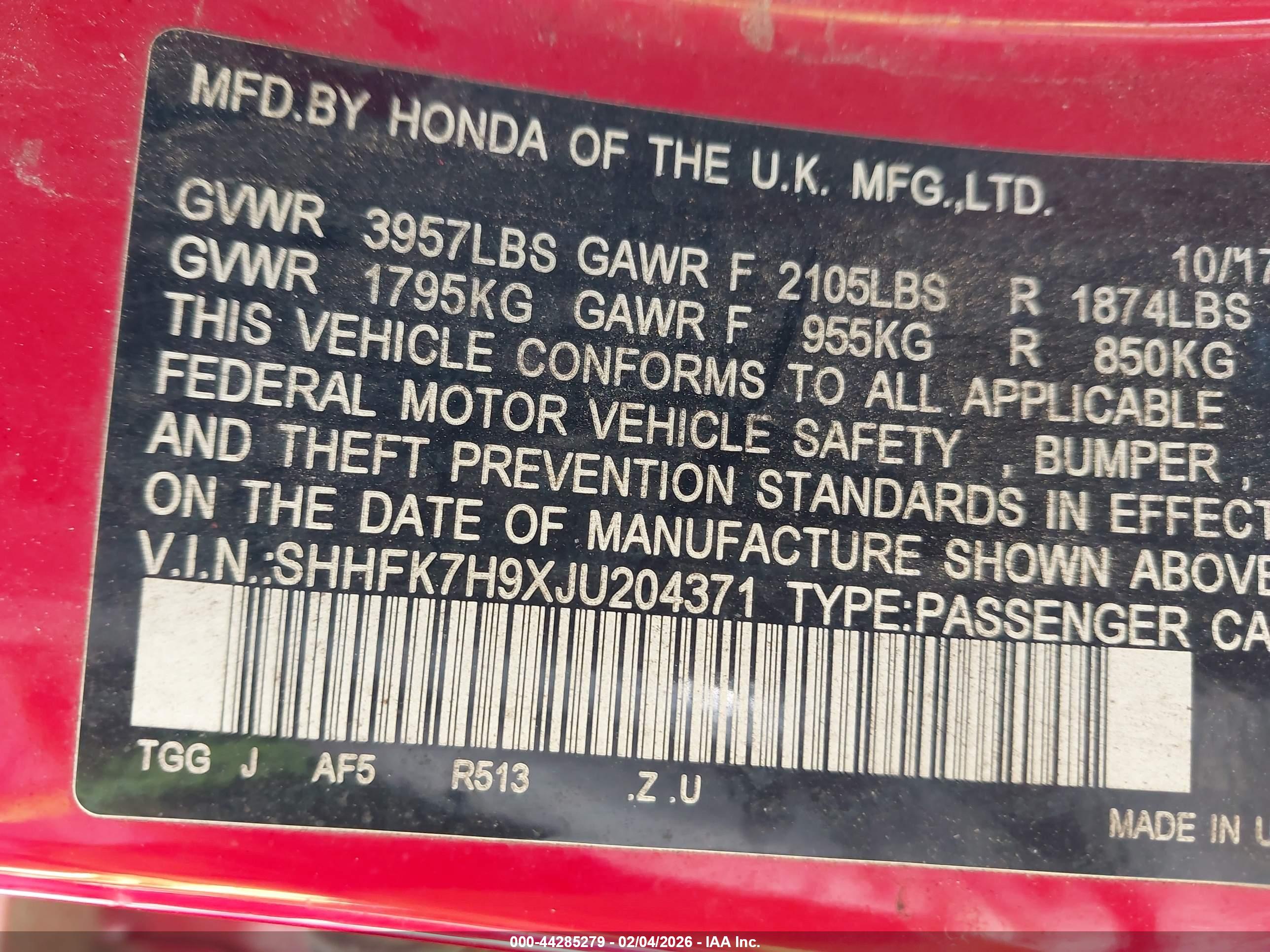 HONDA CIVIC image 9